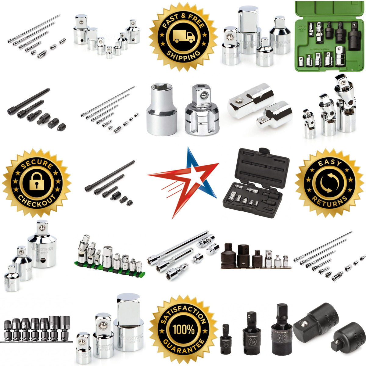 Millions of Products A selection of Socket Adapter and Universal Sets products on GoVets