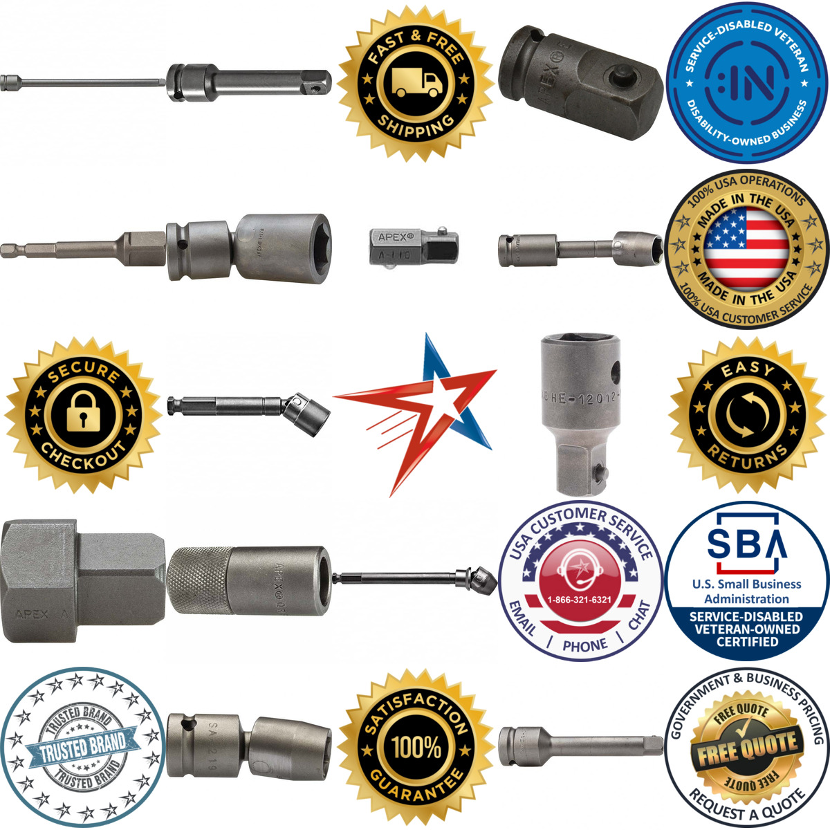 A selection of Apex products on GoVets