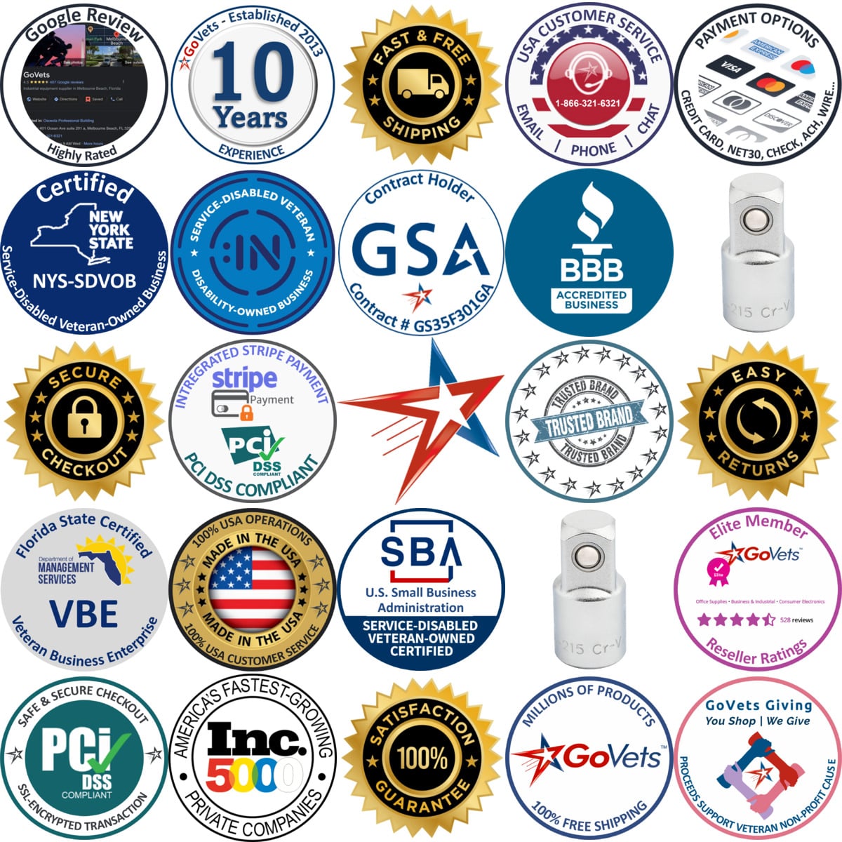 A selection of Stanley products on GoVets