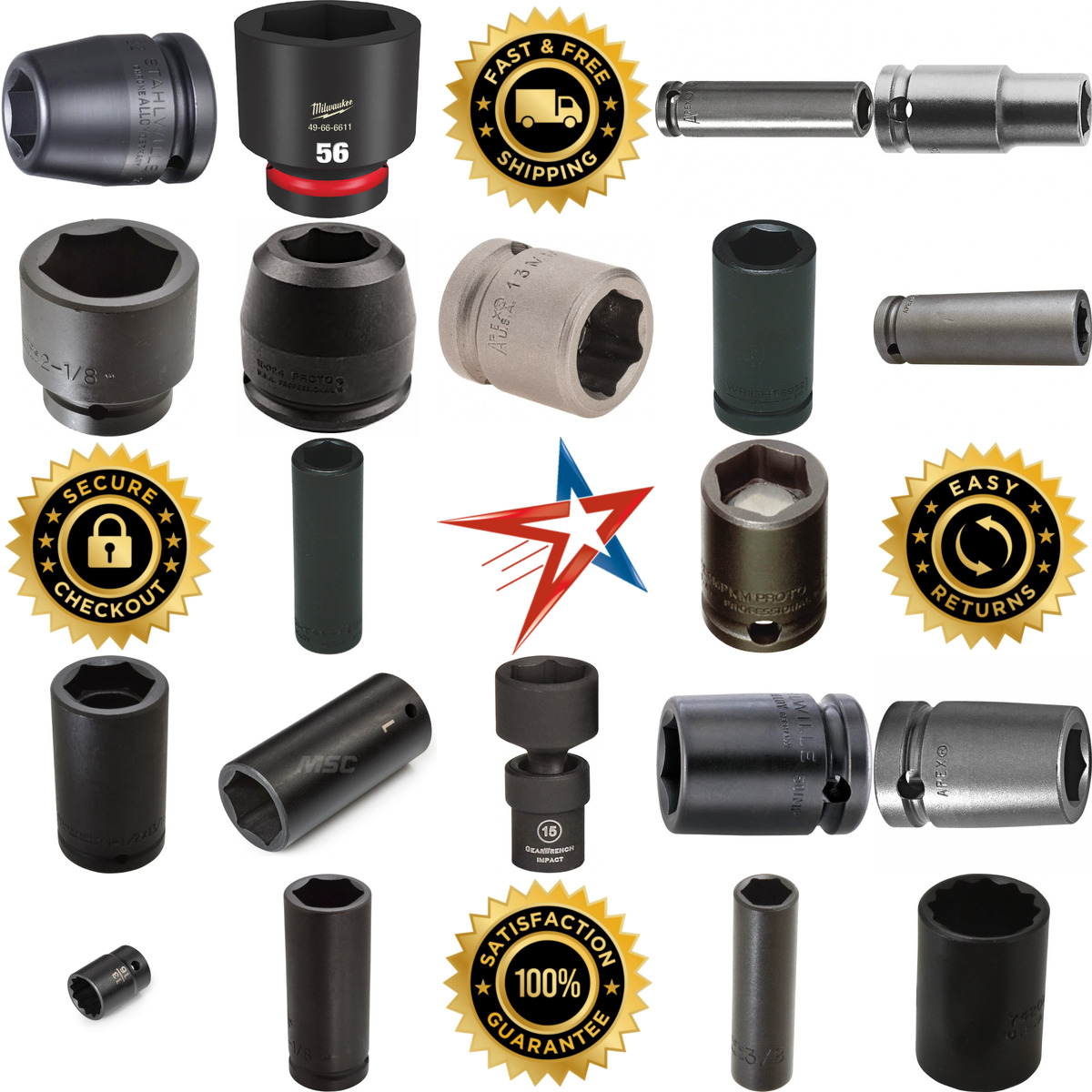 A selection of Impact Sockets products on GoVets