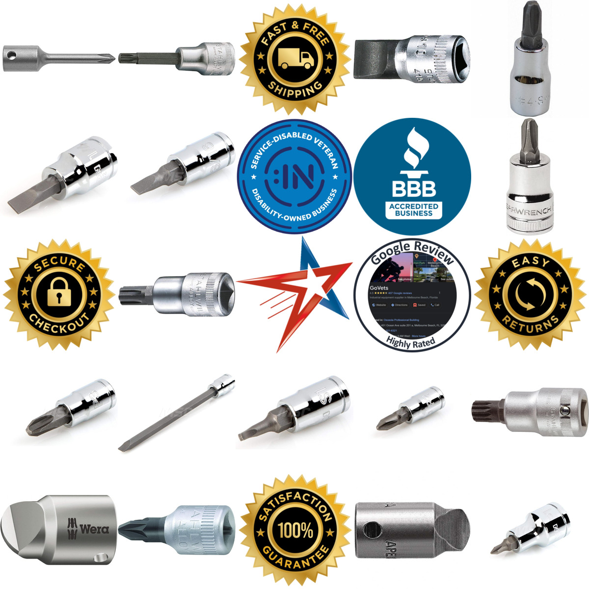 A selection of Screwdriver and Drag Link Sockets products on GoVets