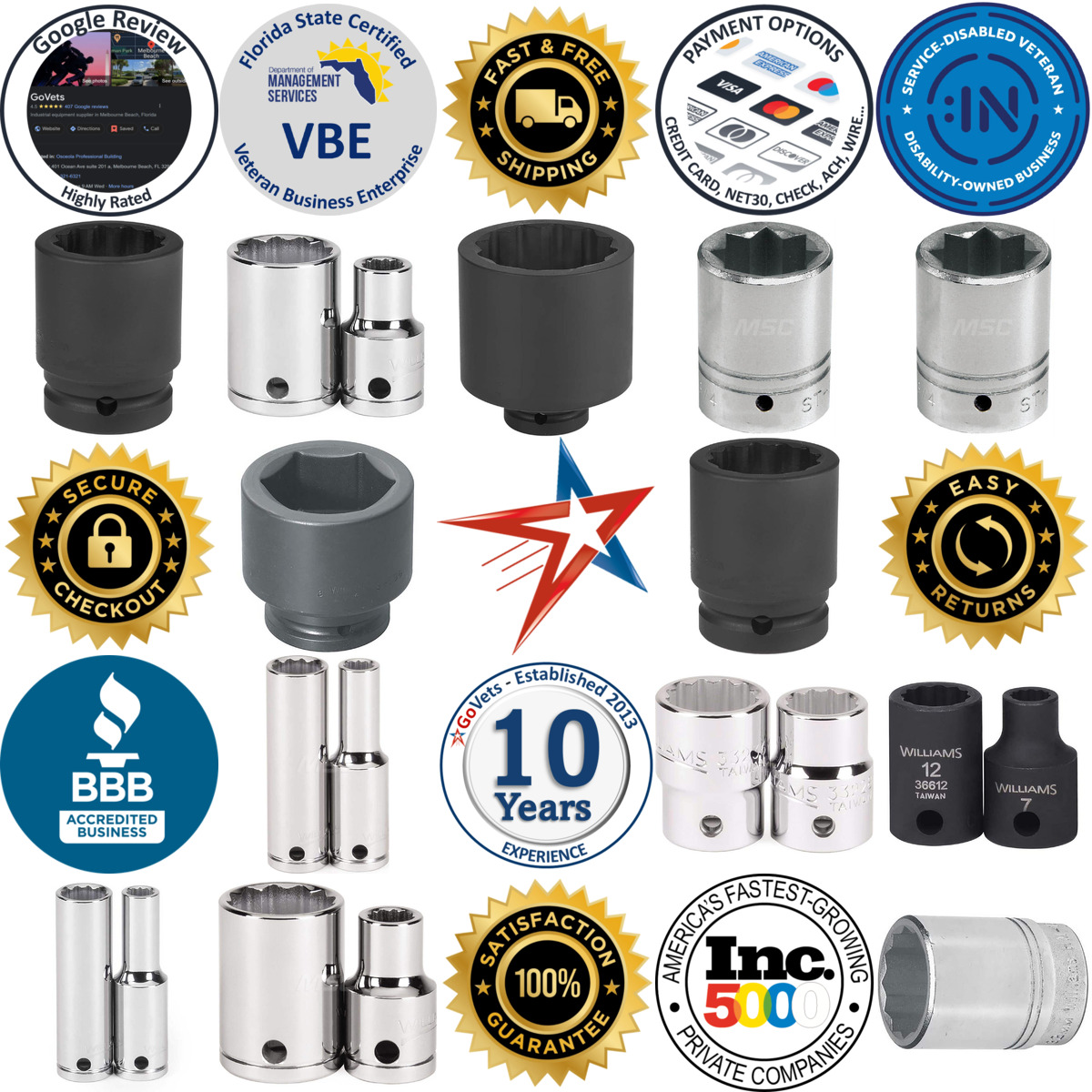 A selection of Williams products on GoVets