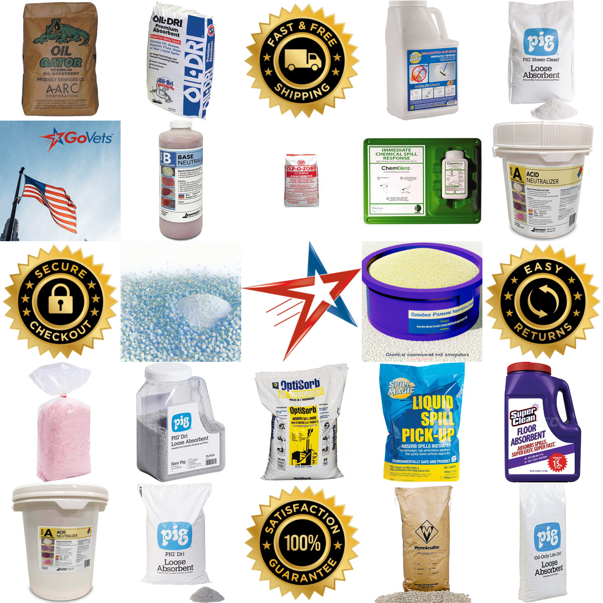 A selection of Granular Sorbents Absorbents products on GoVets