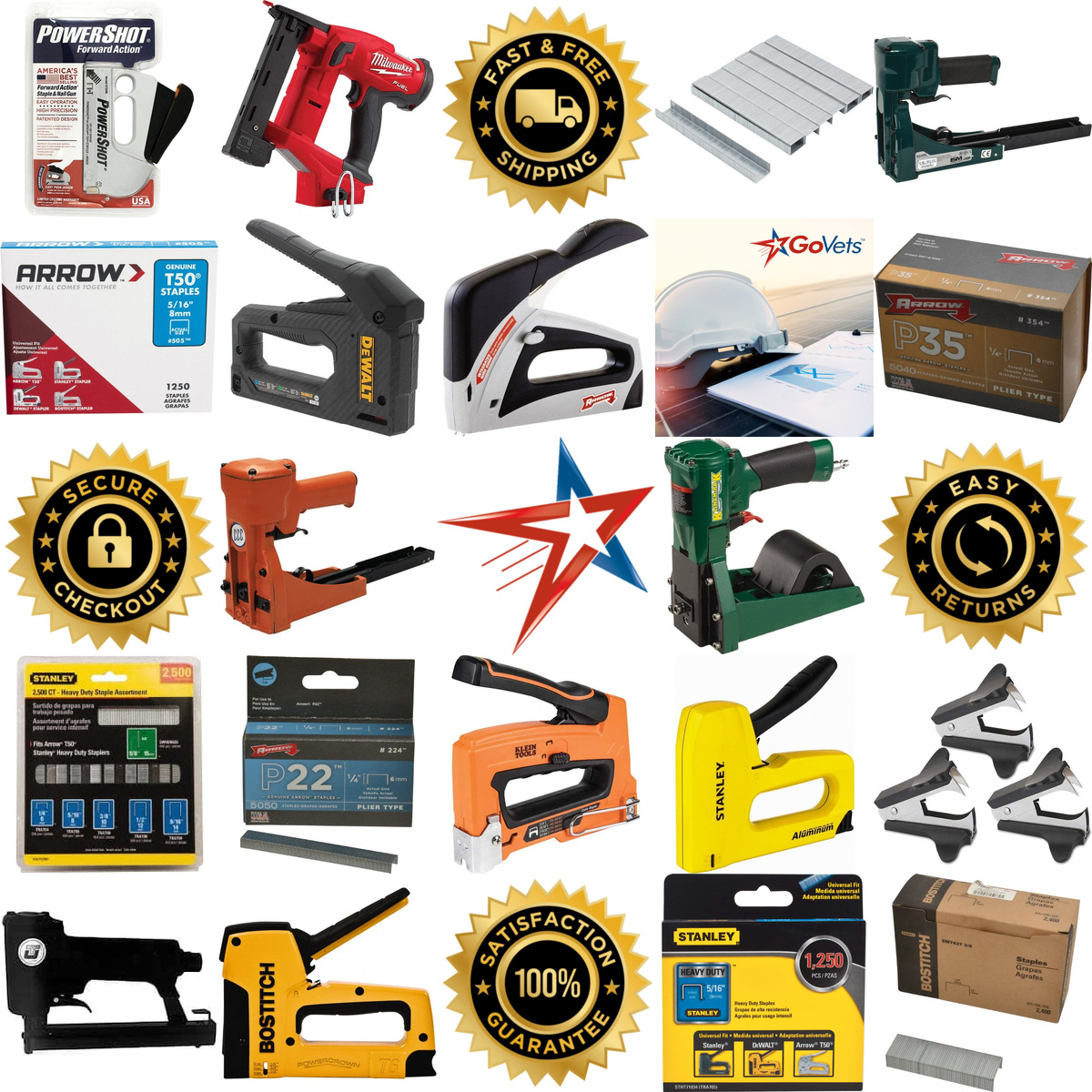 A selection of Staplers and Staple Pullers products on GoVets