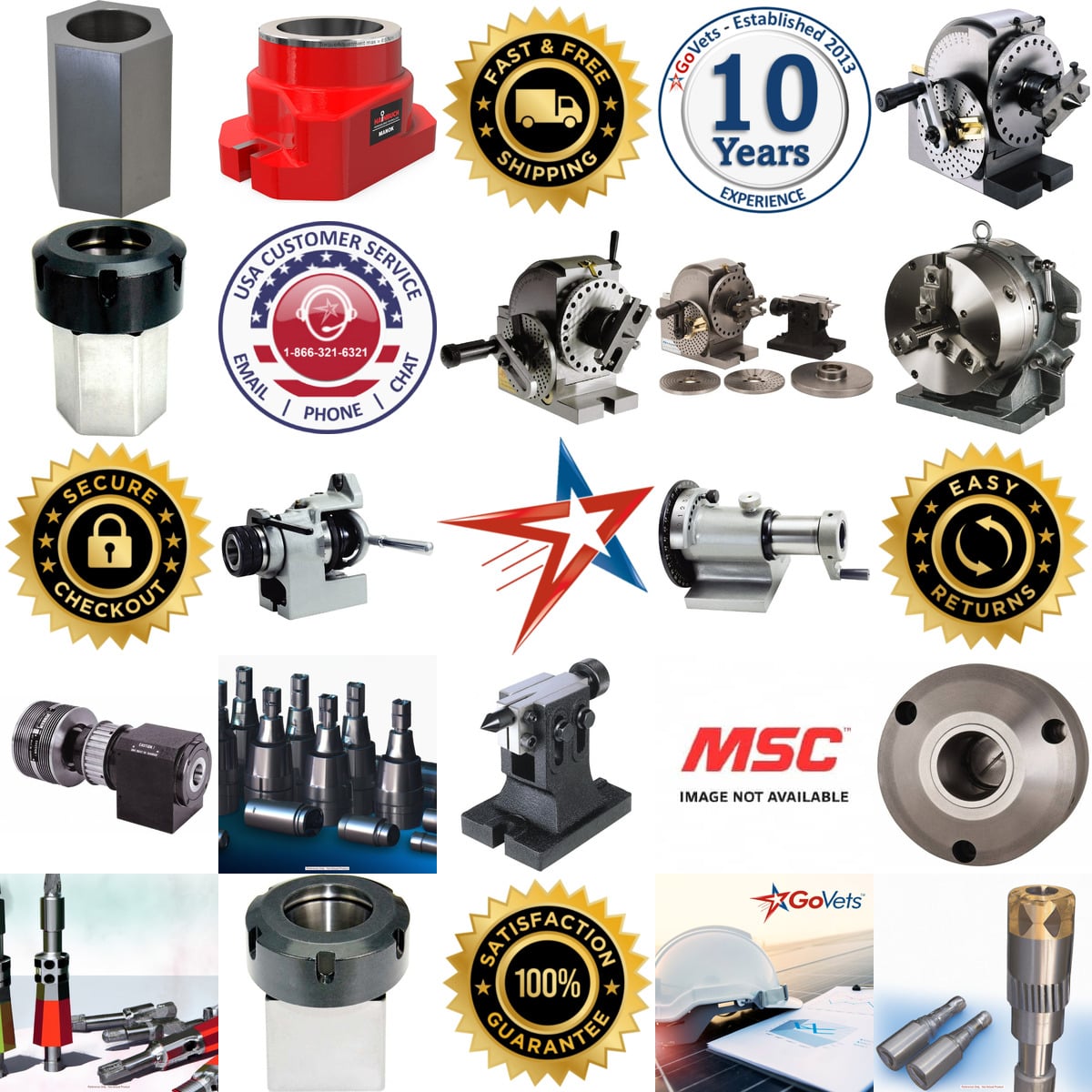 Millions of Products A selection of Collet Fixtures Indexers and Spacers products on GoVets