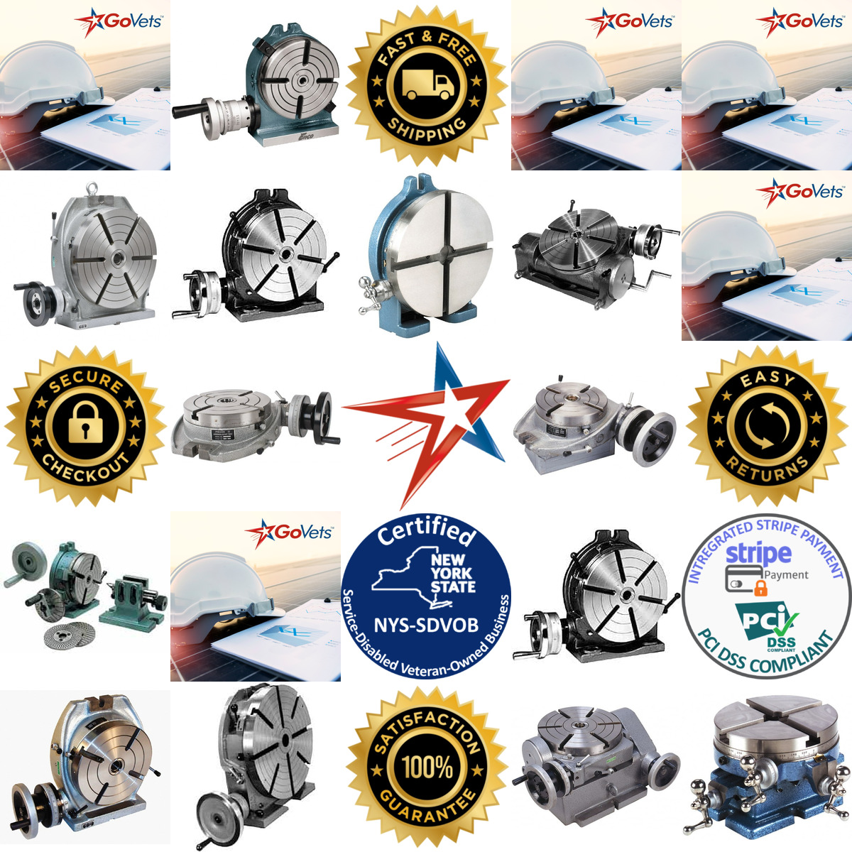 Millions of Products A selection of Rotary Machining Tables products on GoVets