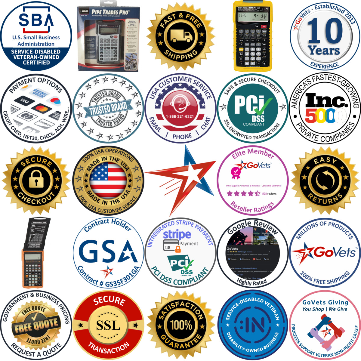 A selection of Industrial Calculators products on GoVets