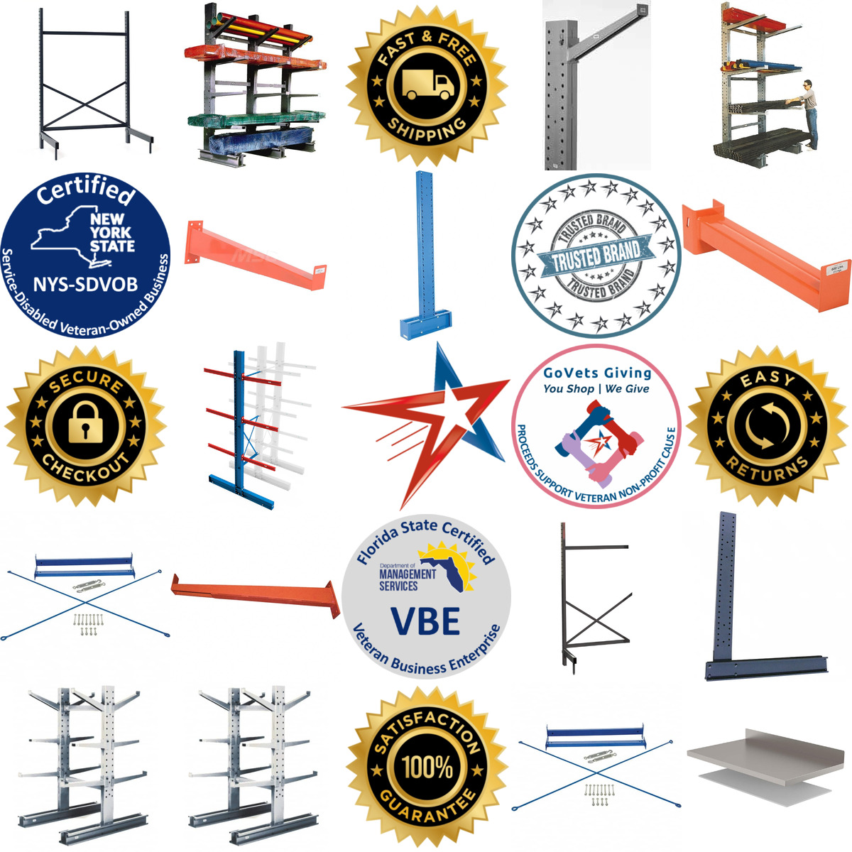 A selection of Cantilever Racks and Cantilever Rack Components products on GoVets