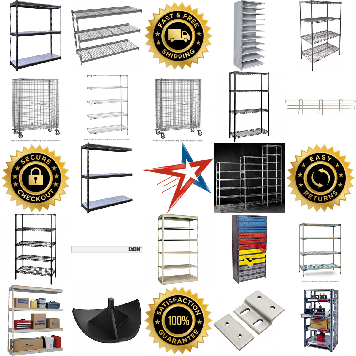 A selection of Shelving products on GoVets