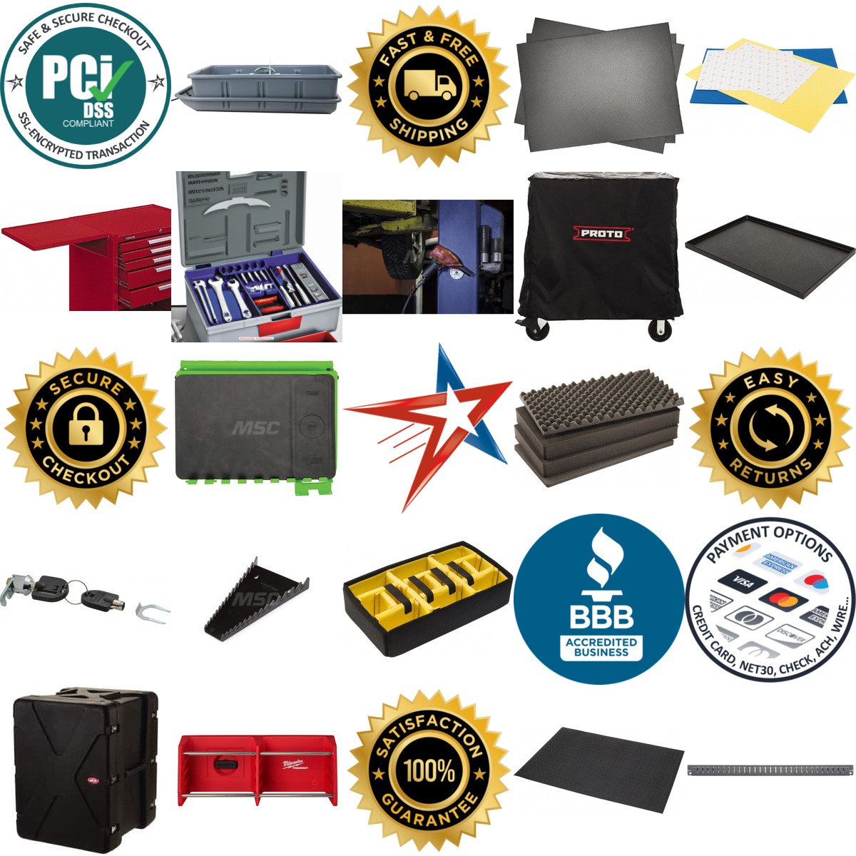 A selection of Tool Box Case and Cabinet Accessories products on GoVets