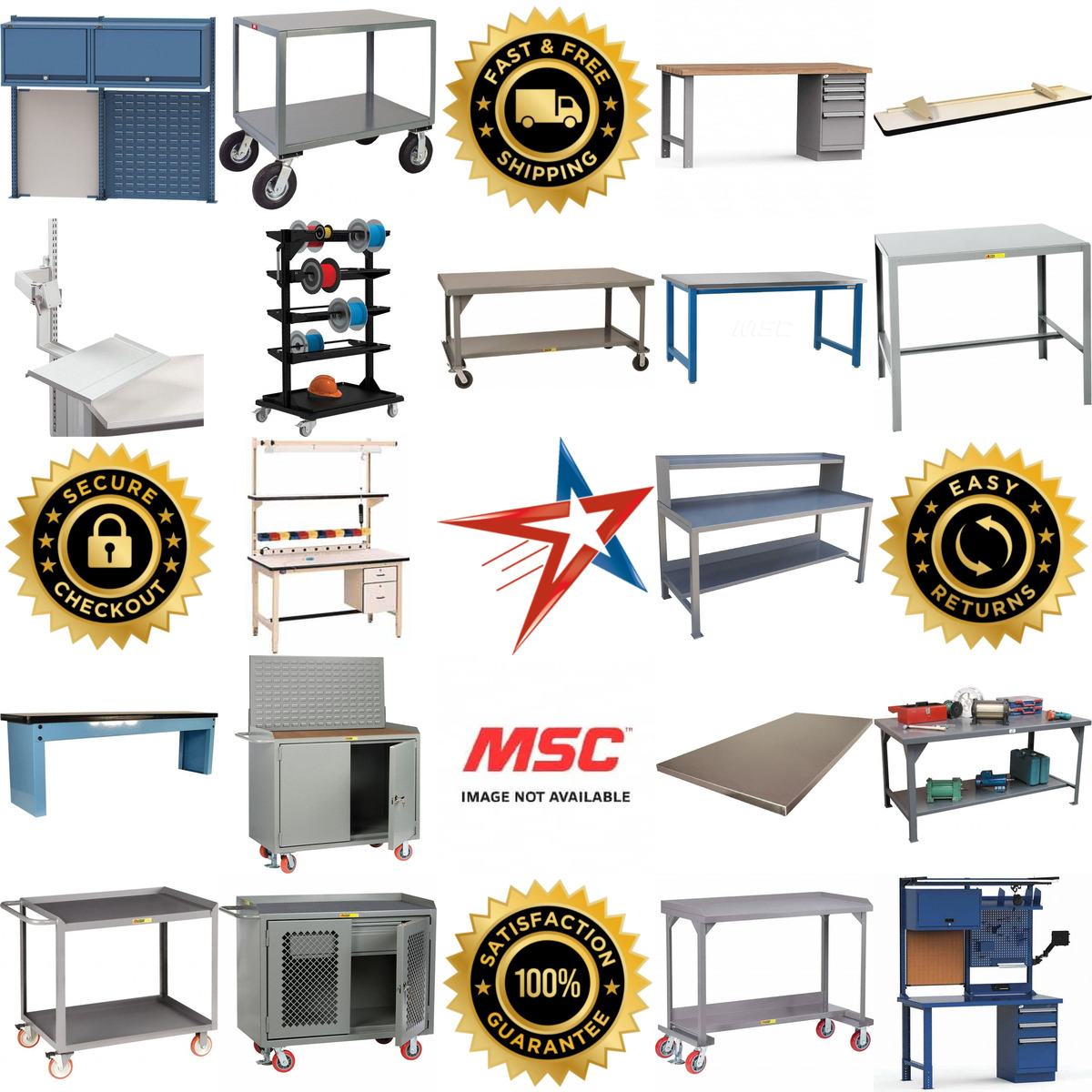 A selection of Workstations Work Benches Work Centers and Work Stands products on GoVets
