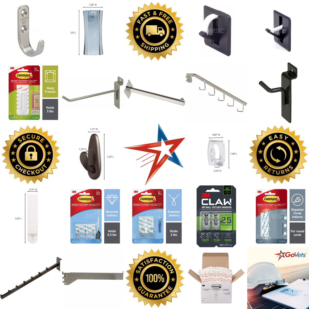 A selection of All Purpose and Utility Hooks products on GoVets