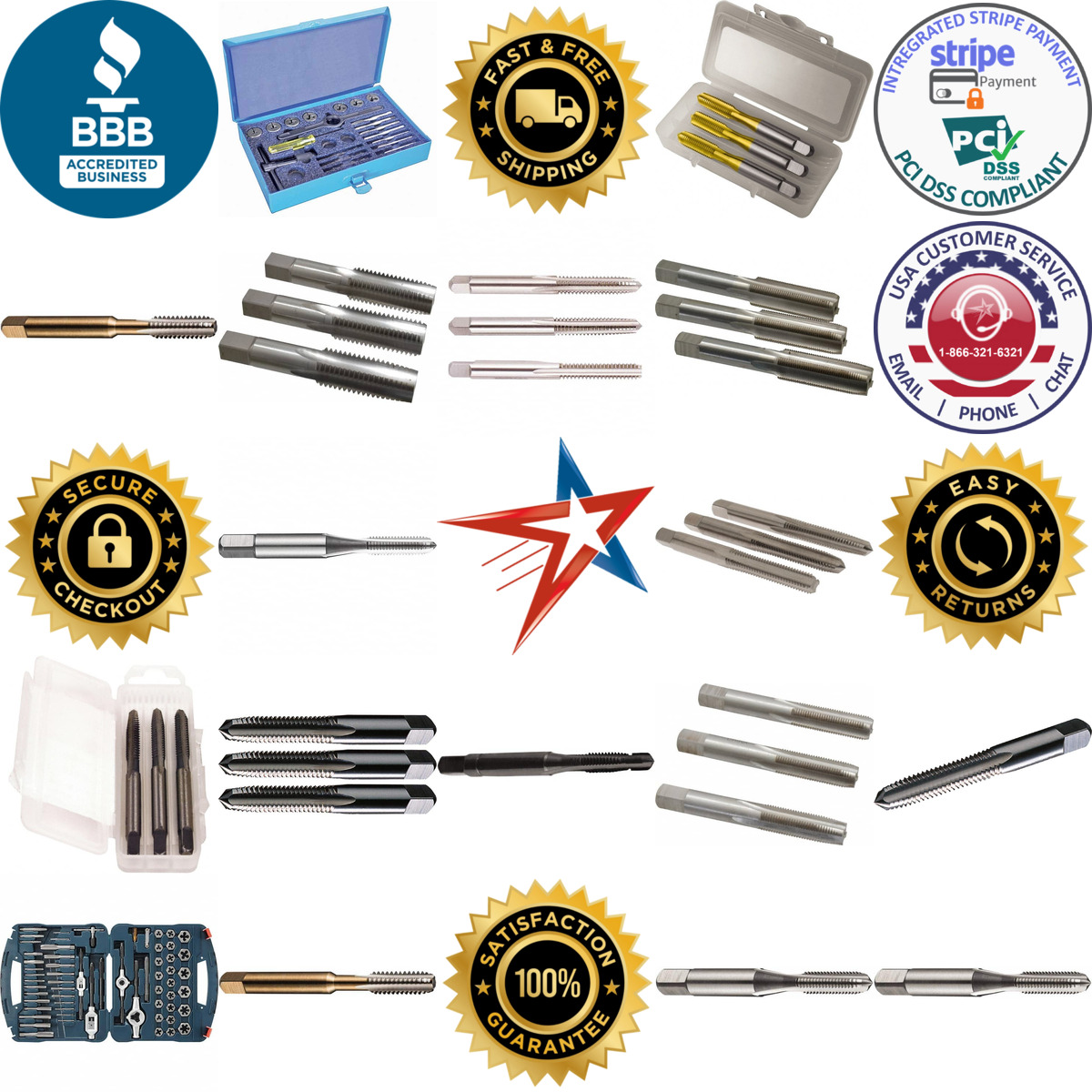 A selection of Tap Sets and Die Sets products on GoVets