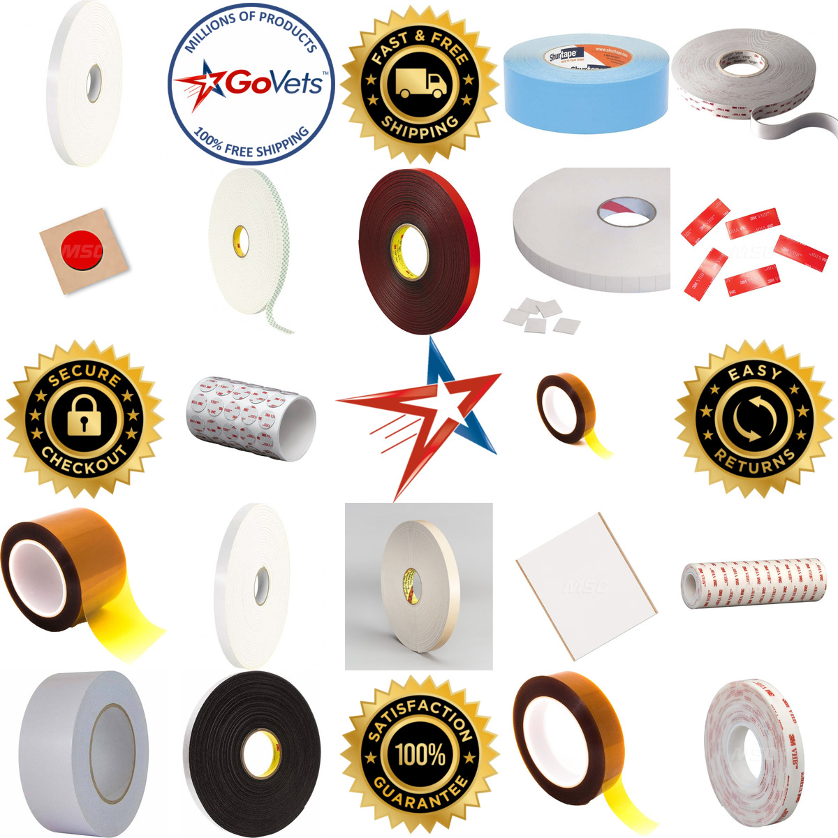 A selection of Double Sided Tape products on GoVets