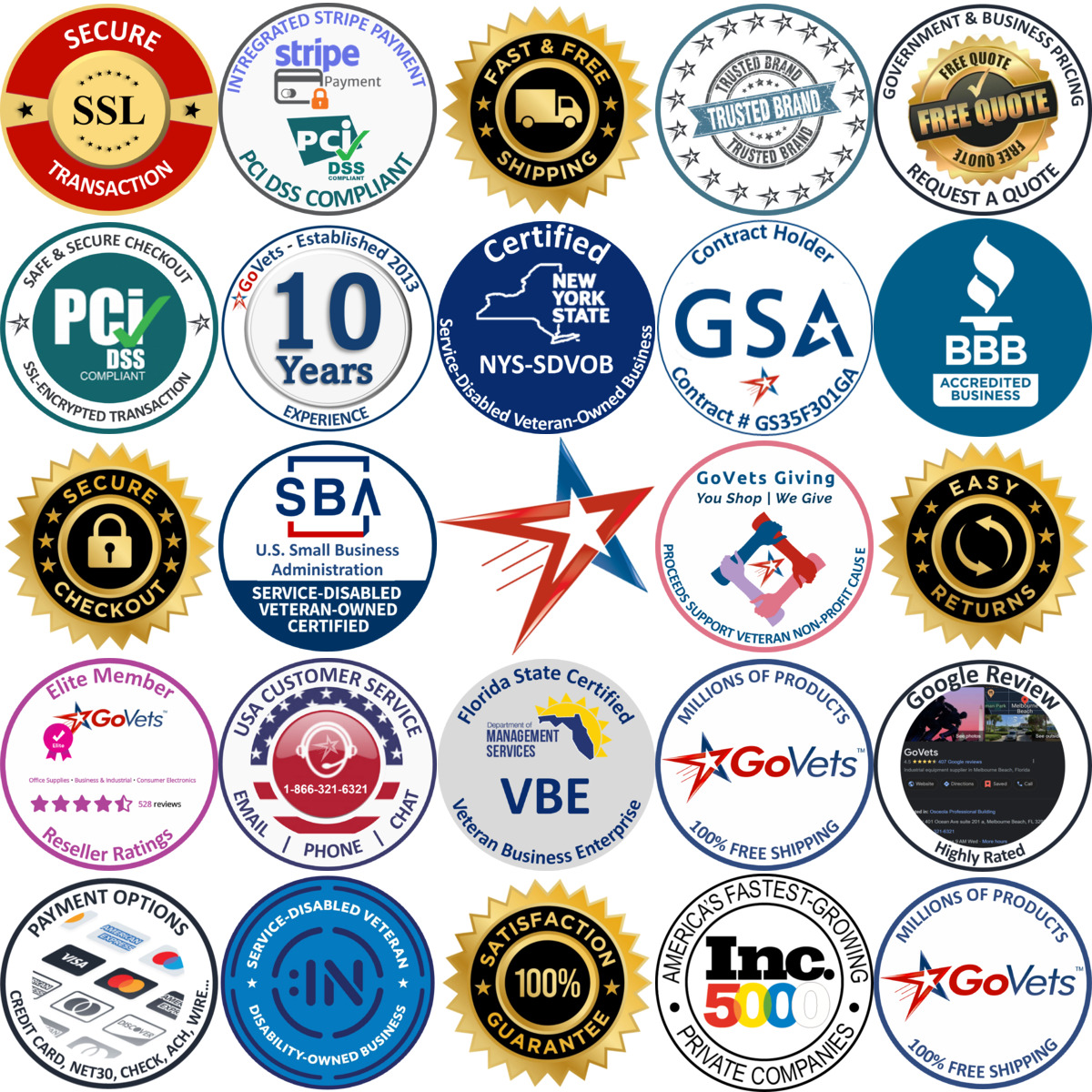 A selection of Pro Source products on GoVets