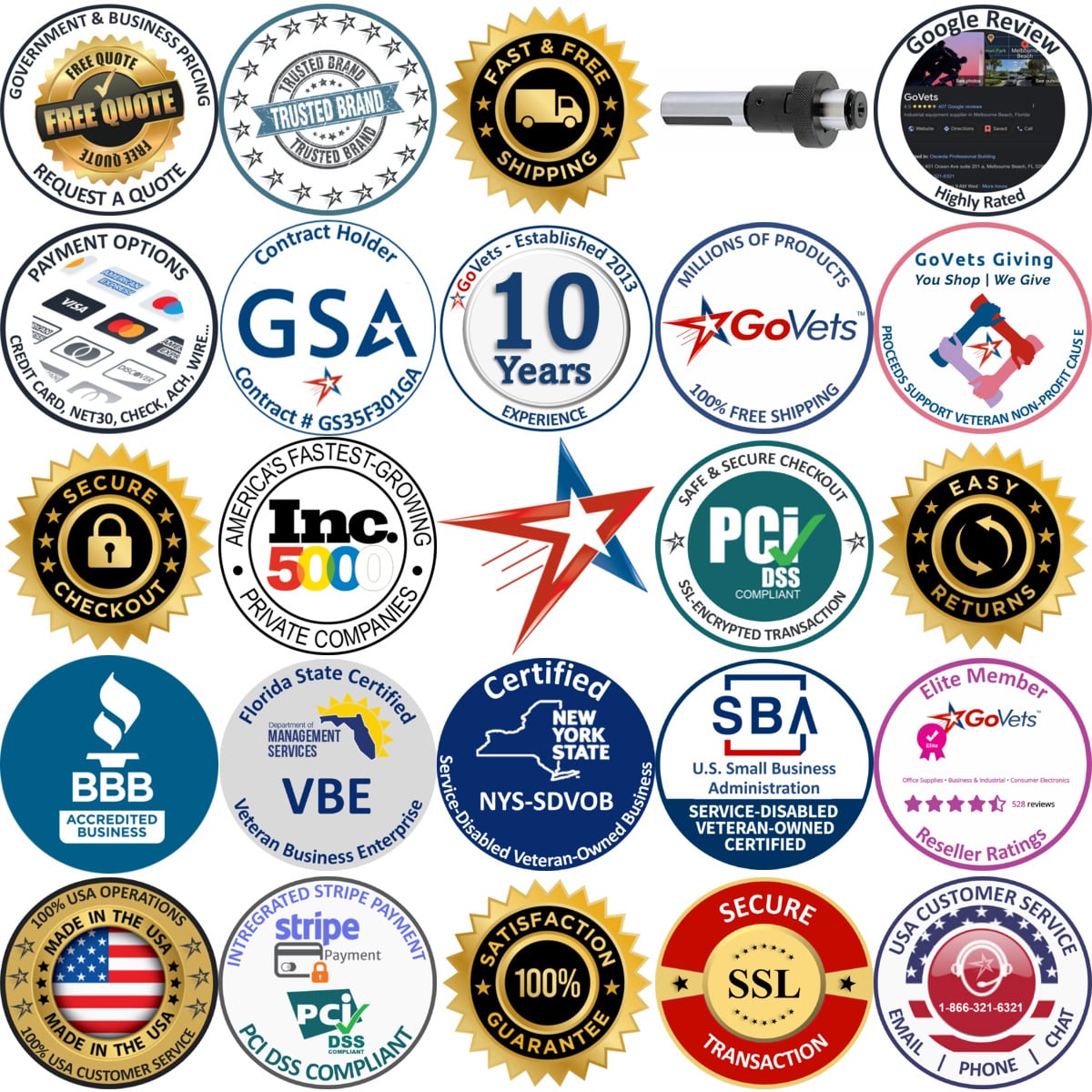 A selection of Value Collection products on GoVets