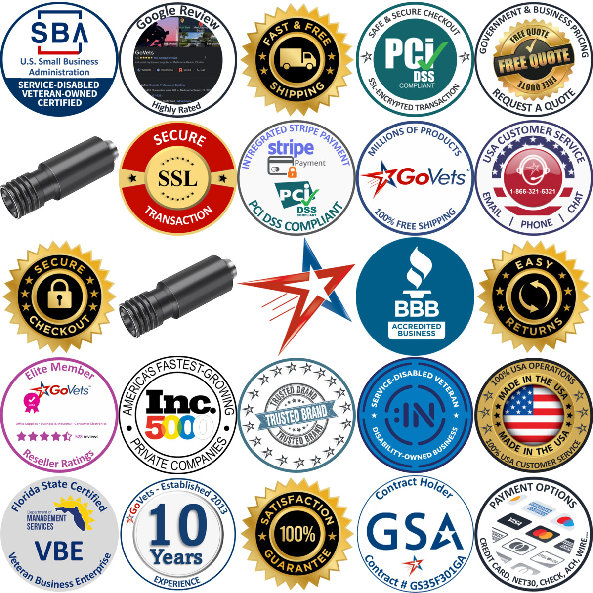 A selection of Walter products on GoVets