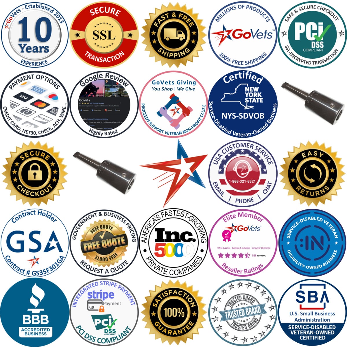 A selection of Scully Jones products on GoVets