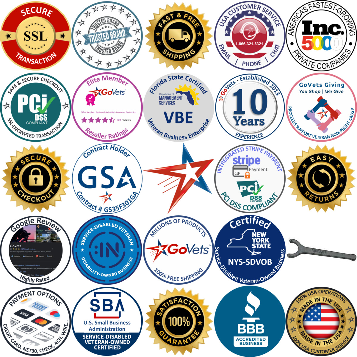 A selection of Spi products on GoVets