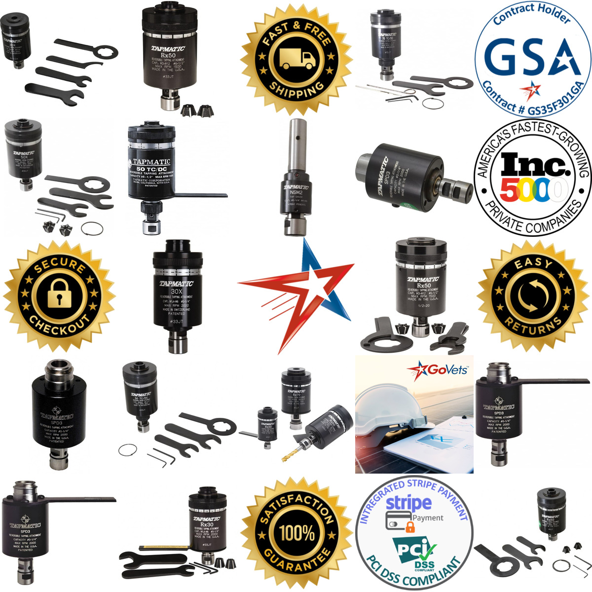 Millions of Products A selection of Tapmatic products on GoVets