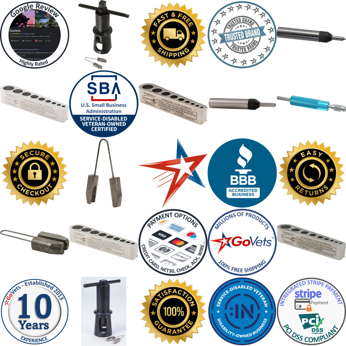 Millions of Products A selection of Tap Guides products on GoVets