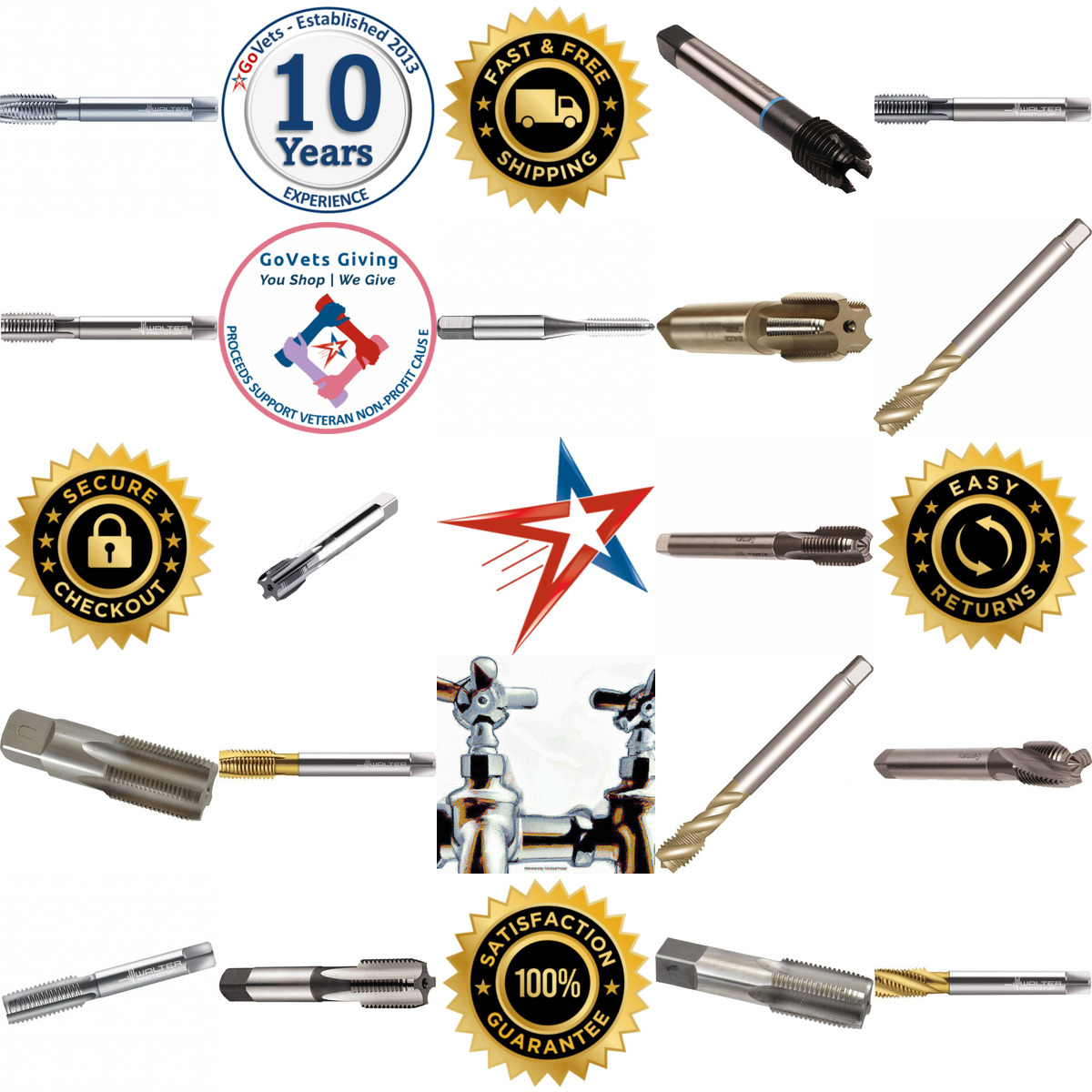 A selection of British Standard Pipe Taps products on GoVets