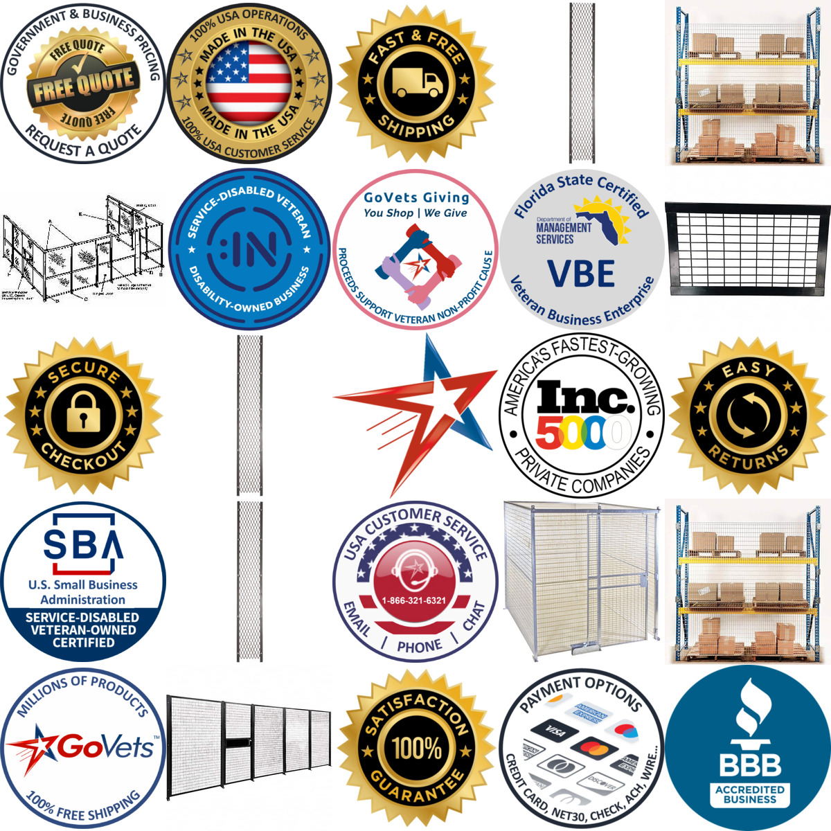 Millions of Products A selection of Folding Guard products on GoVets