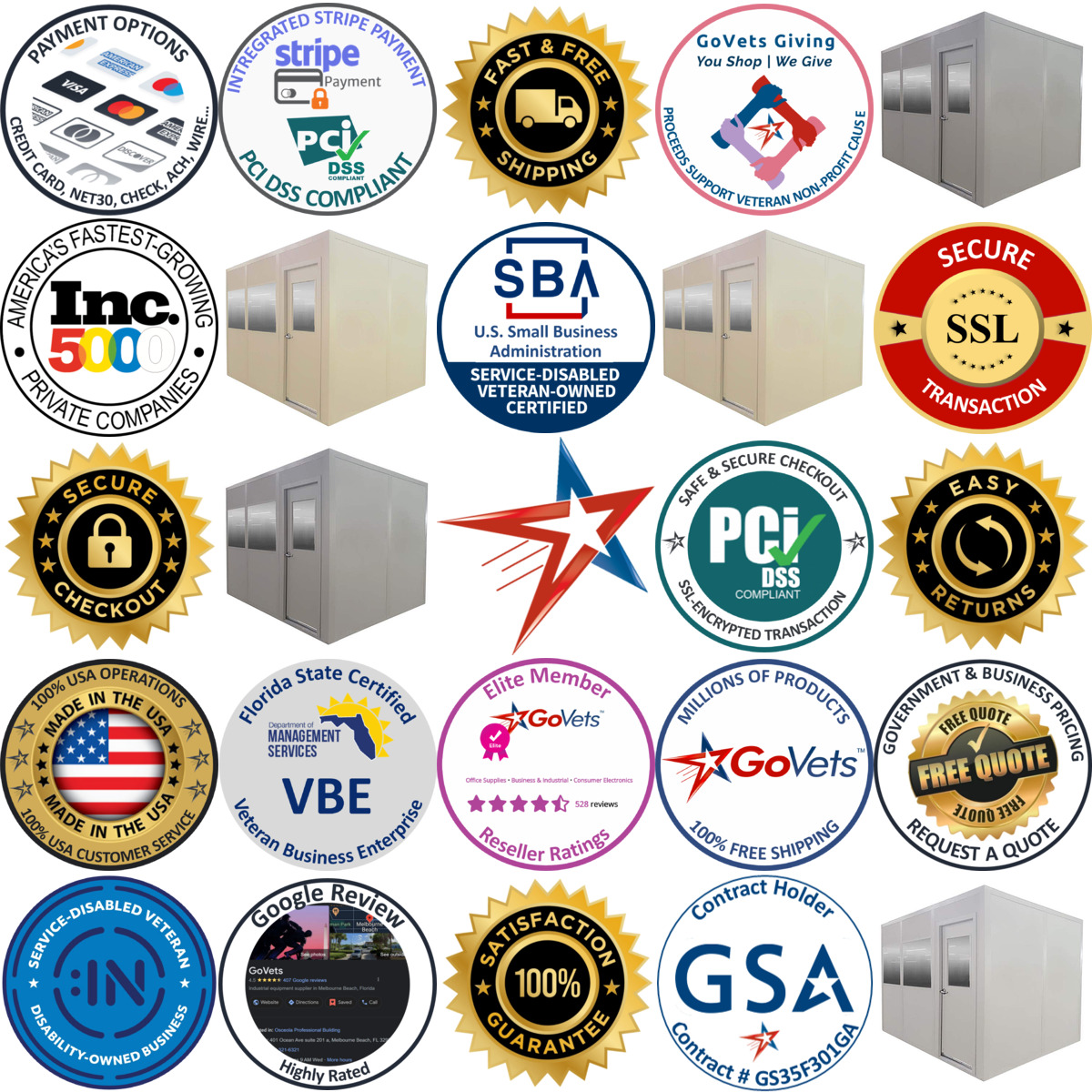 Millions of Products A selection of Panel Built products on GoVets