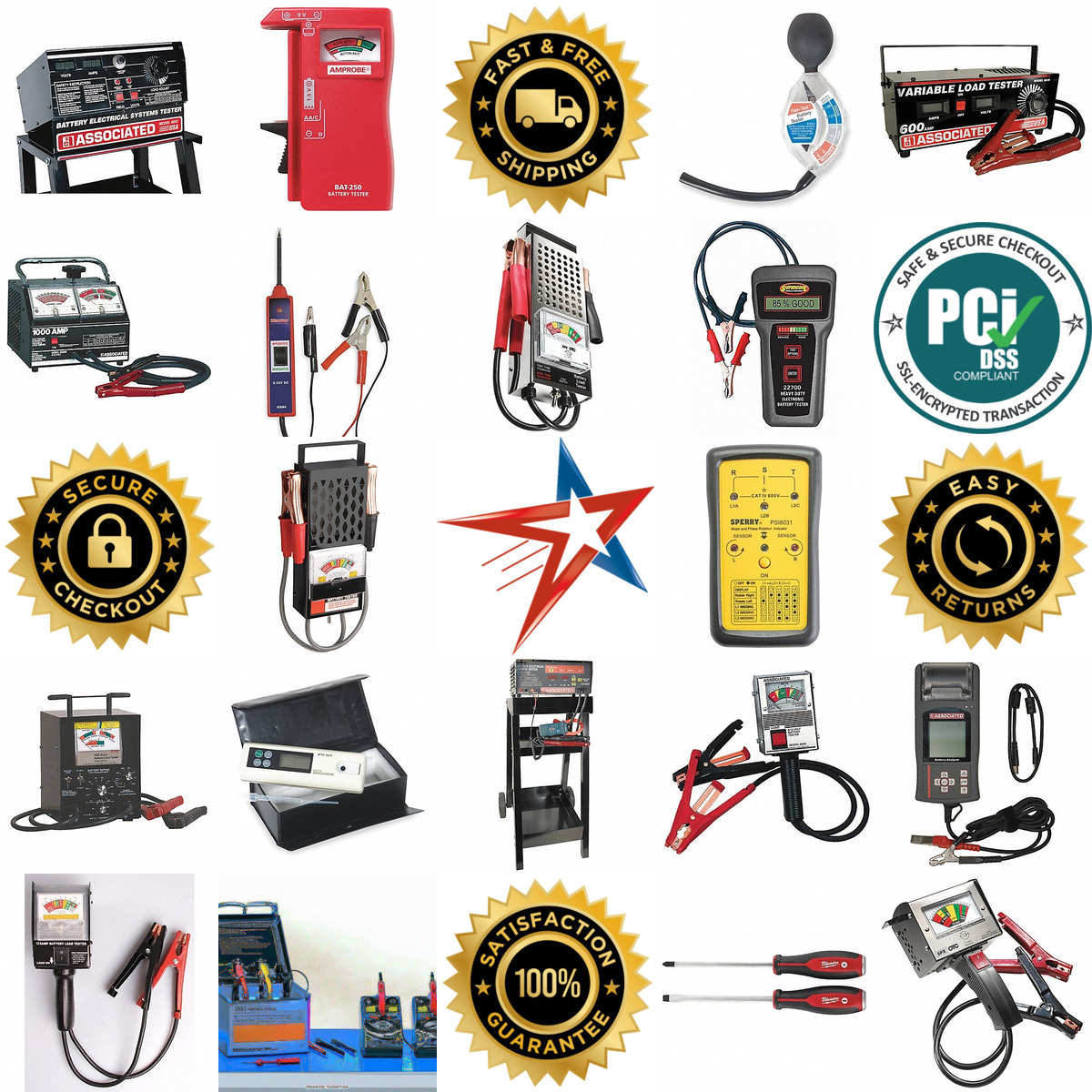 A selection of Battery Testers products on GoVets