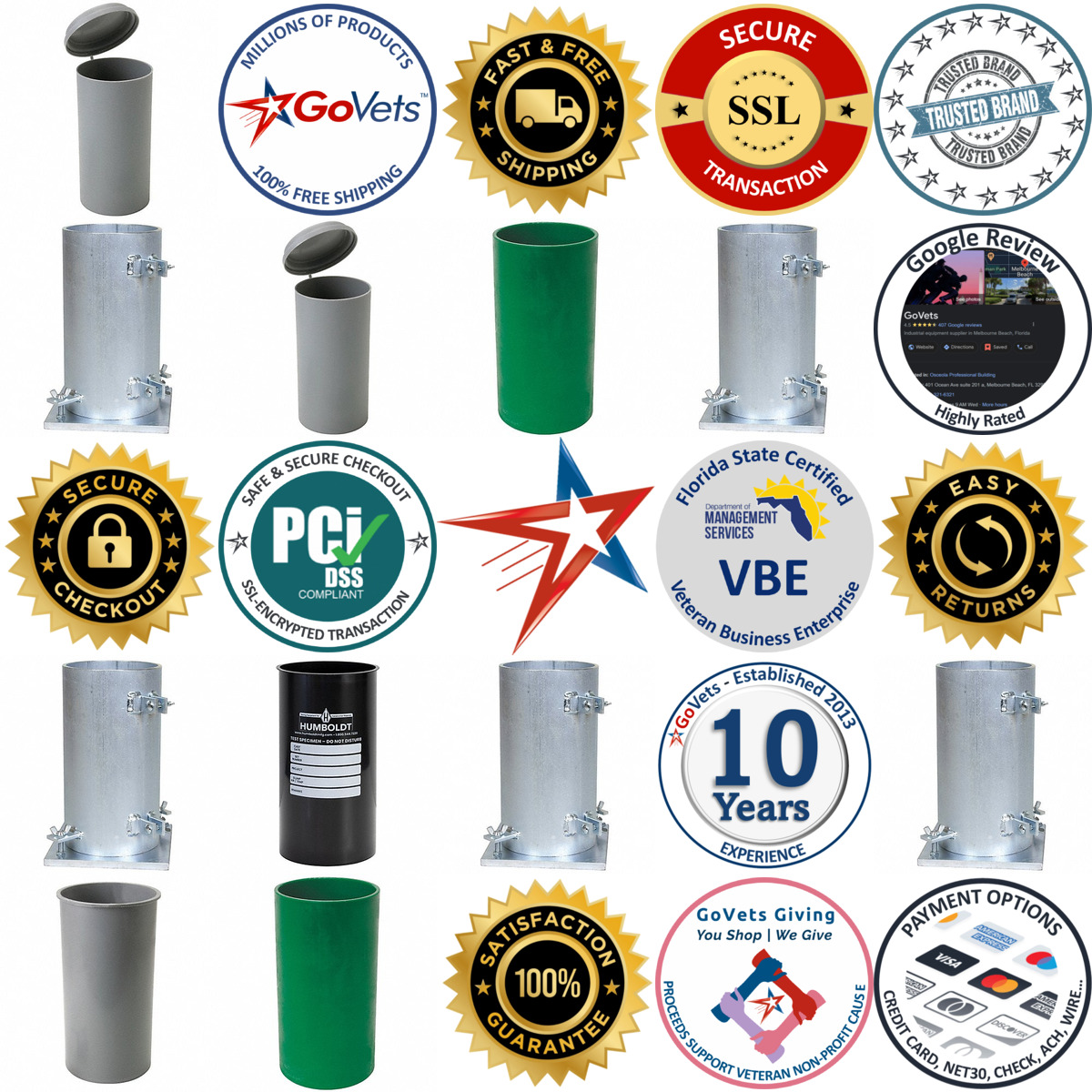 A selection of Cylinder Molds products on GoVets