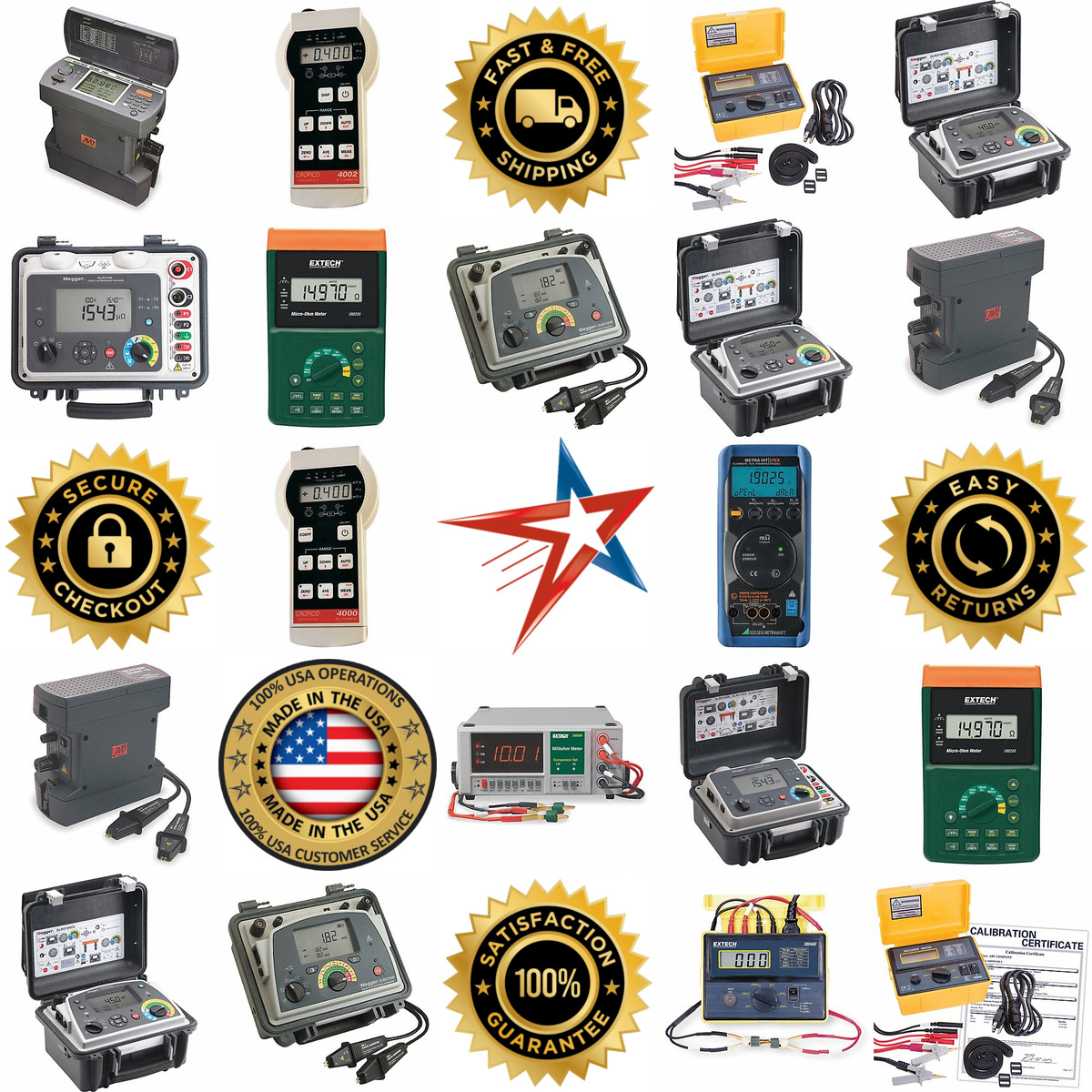 A selection of Micro and Milli Ohmmeters products on GoVets