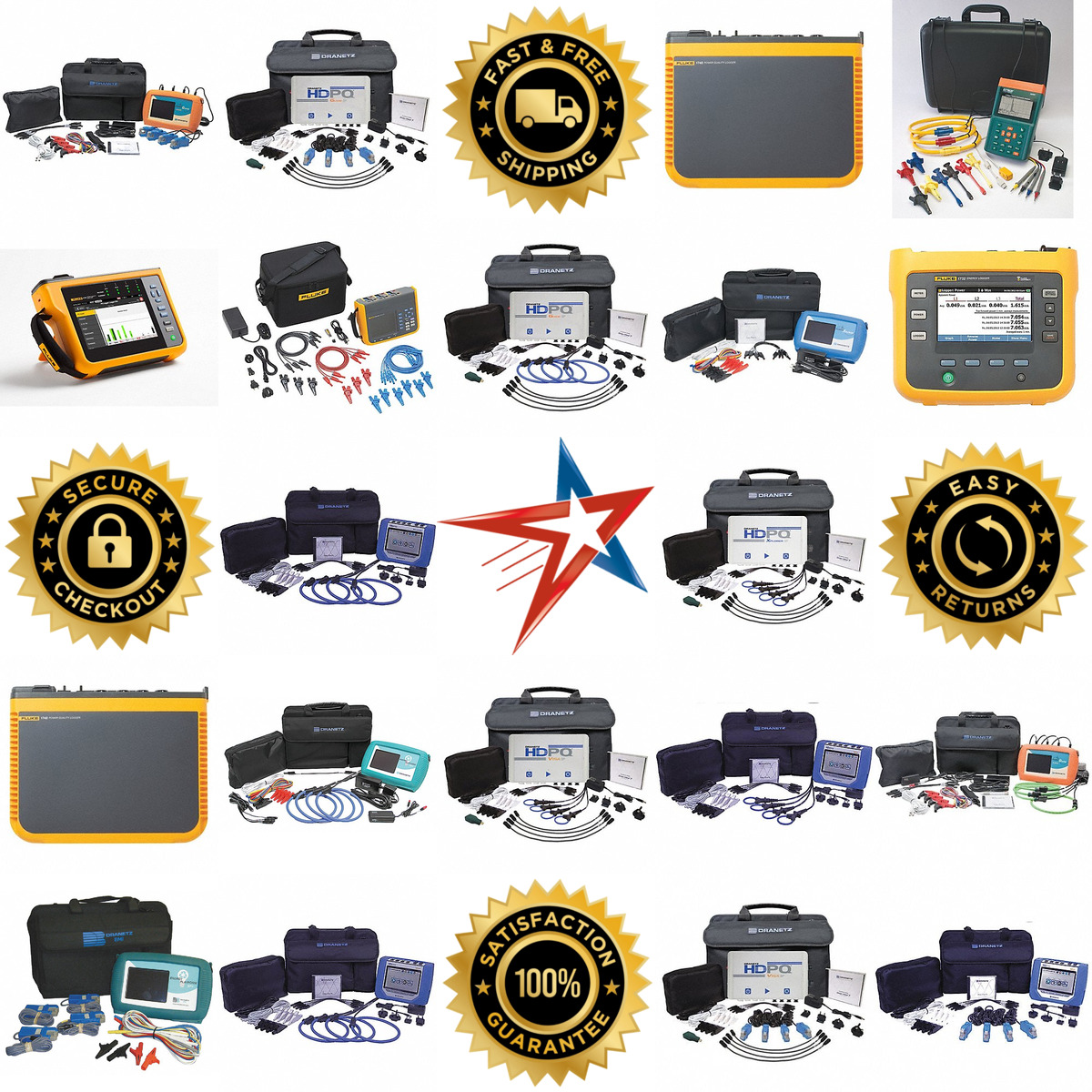 A selection of Power Quality Analyzers Loggers and Recorders products on GoVets
