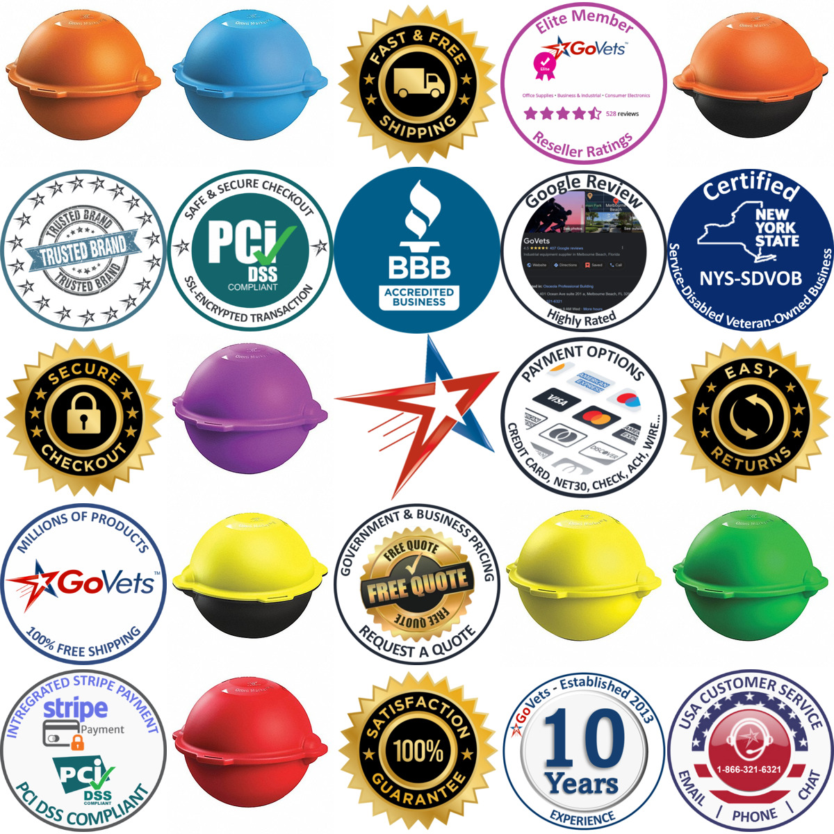 A selection of Underground Line Marker Balls products on GoVets
