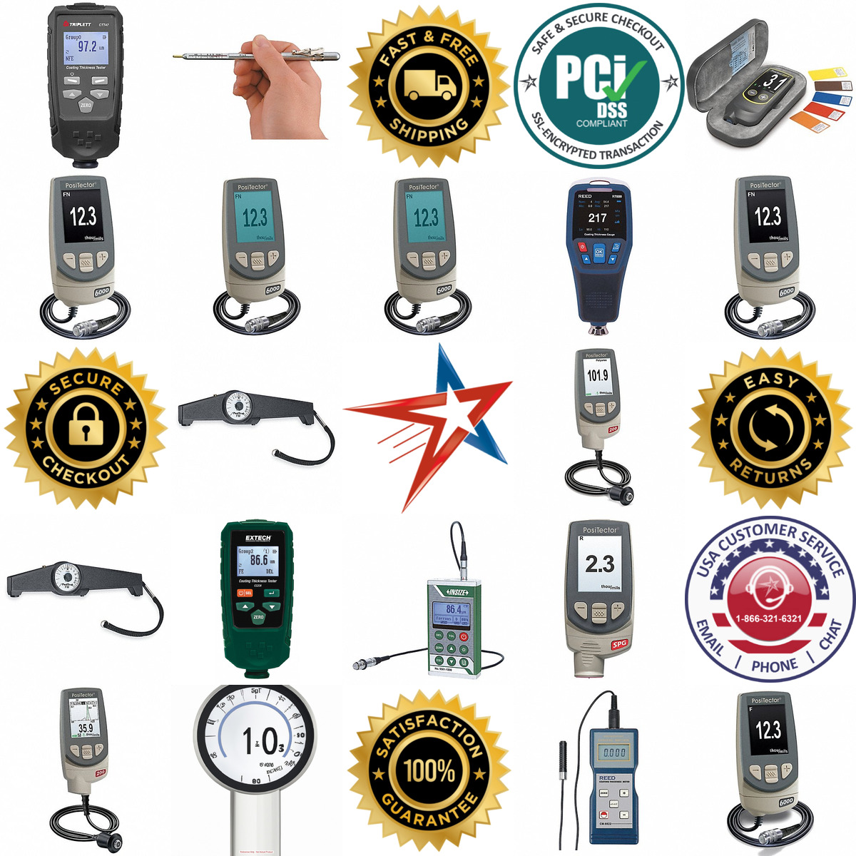 A selection of Coating Thickness Gauge products on GoVets