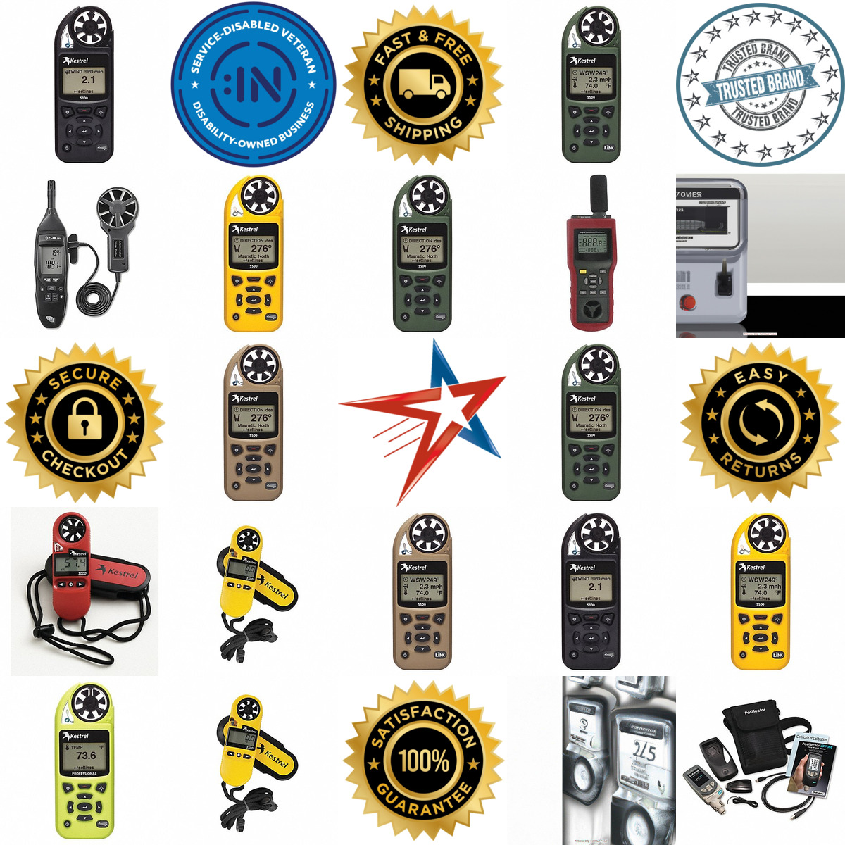 A selection of Digital Multi Function Environmental Meters products on GoVets