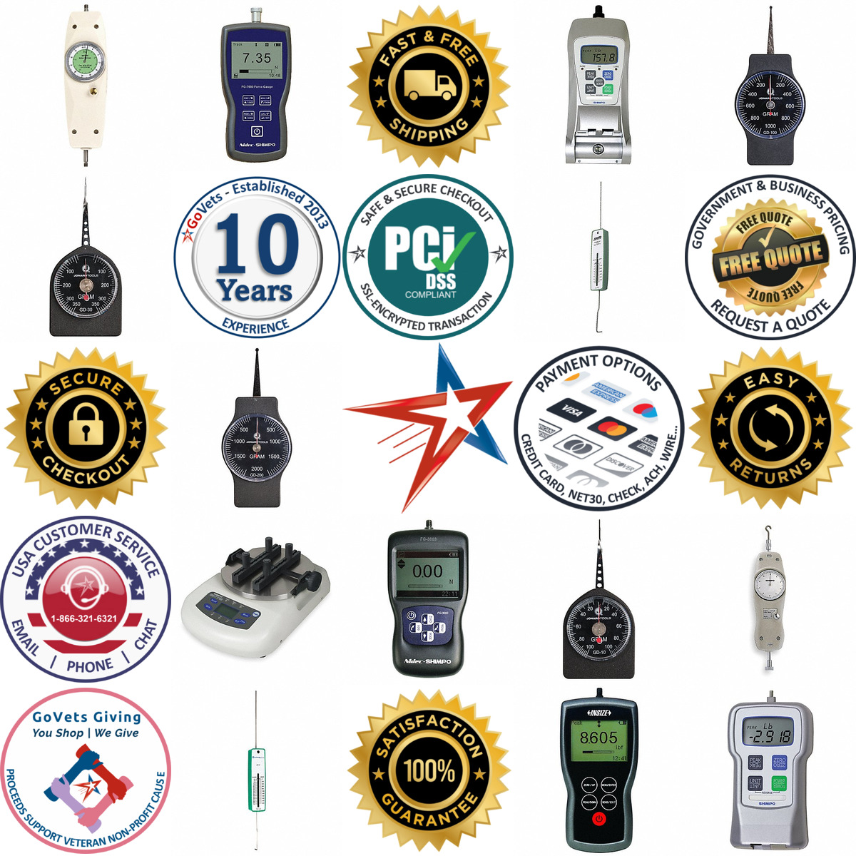 A selection of Force Gauges products on GoVets