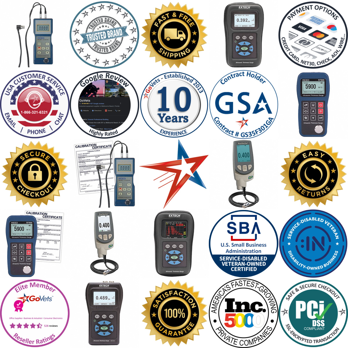 A selection of Ultrasonic Thickness Gauge products on GoVets