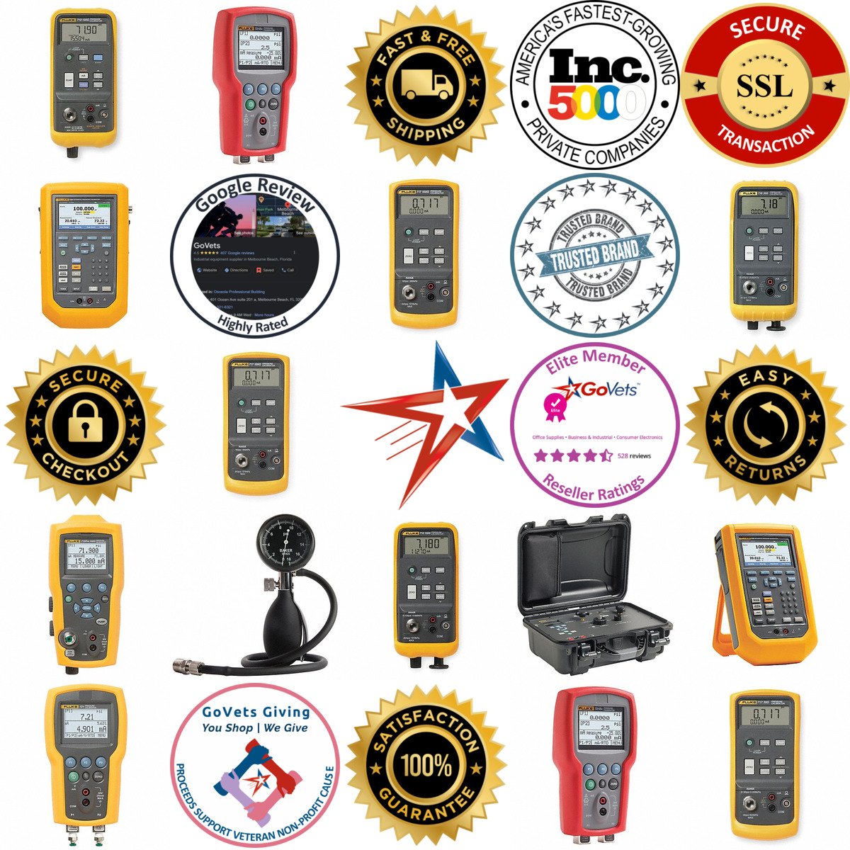 A selection of Handheld Pressure Calibrators products on GoVets