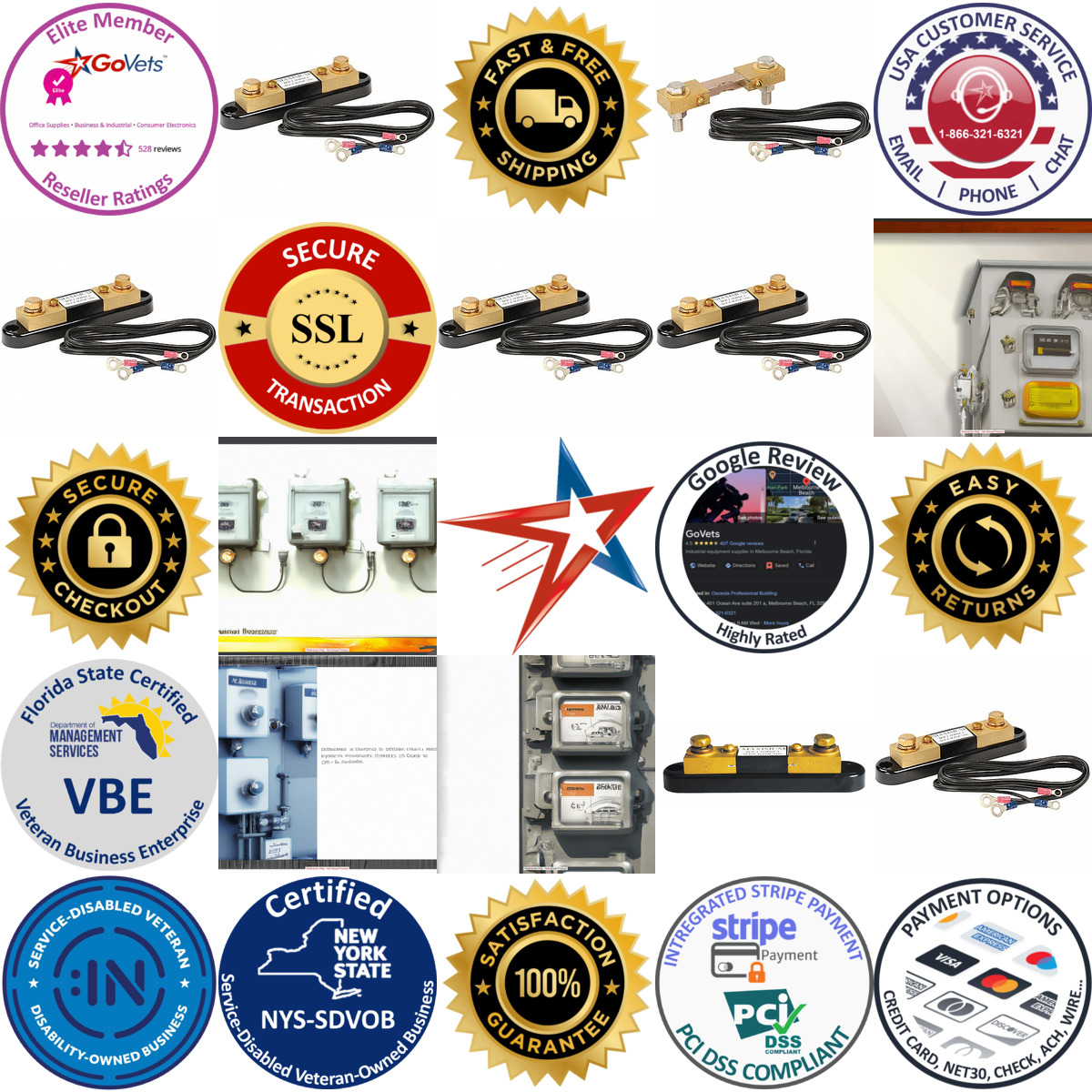 A selection of Panel Meter Shunts products on GoVets