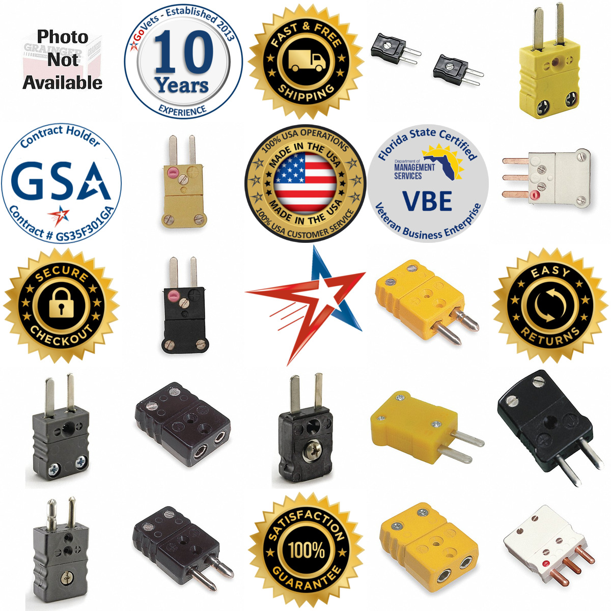 A selection of Thermocouple Plugs products on GoVets