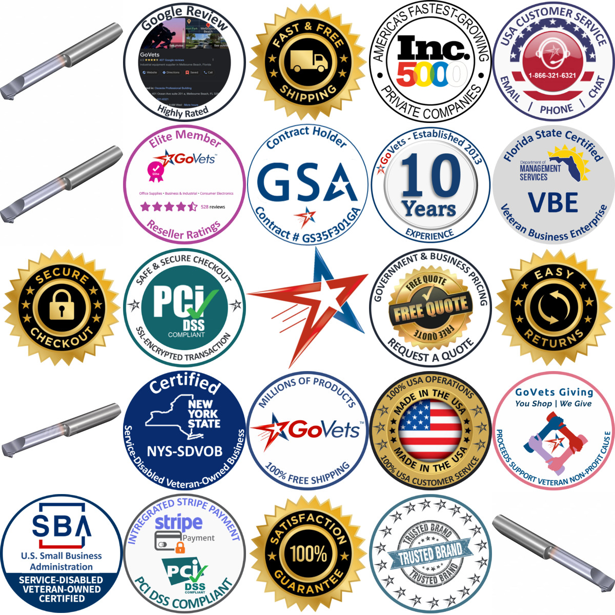 Millions of Products A selection of Vargus products on GoVets