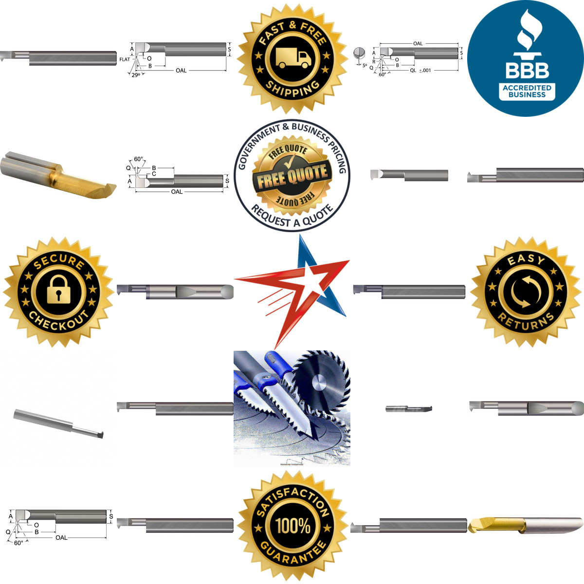 A selection of Thread Turning Tools products on GoVets