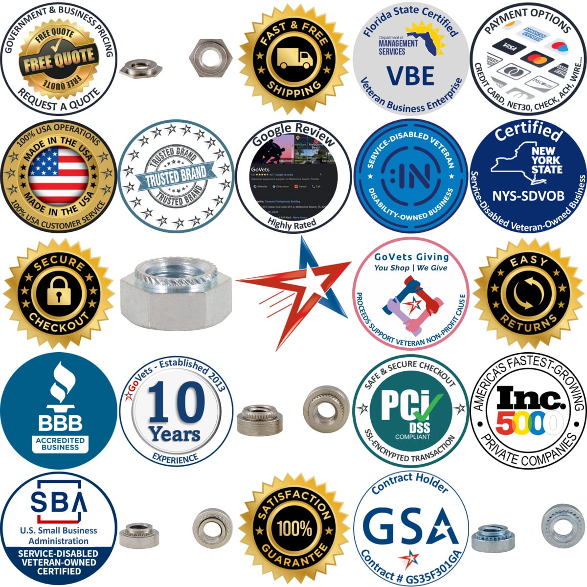 A selection of Value Collection products on GoVets