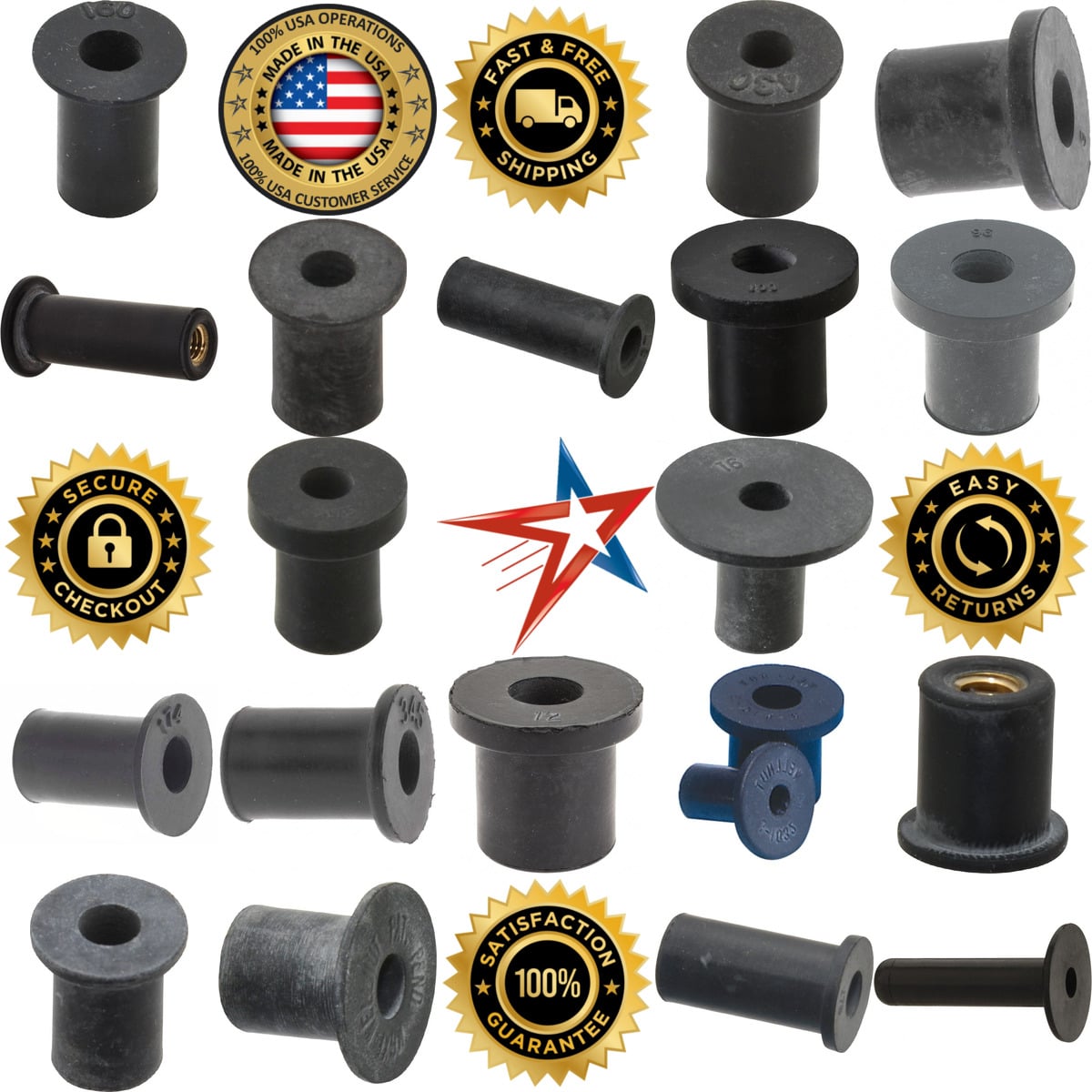 Millions of Products A selection of Rubber Insulated Rivet Nuts products on GoVets