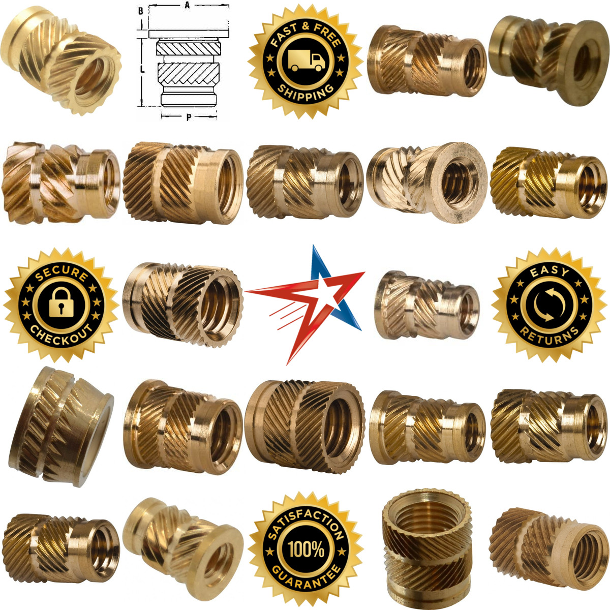 Millions of Products A selection of Heat Installed Threaded Inserts products on GoVets