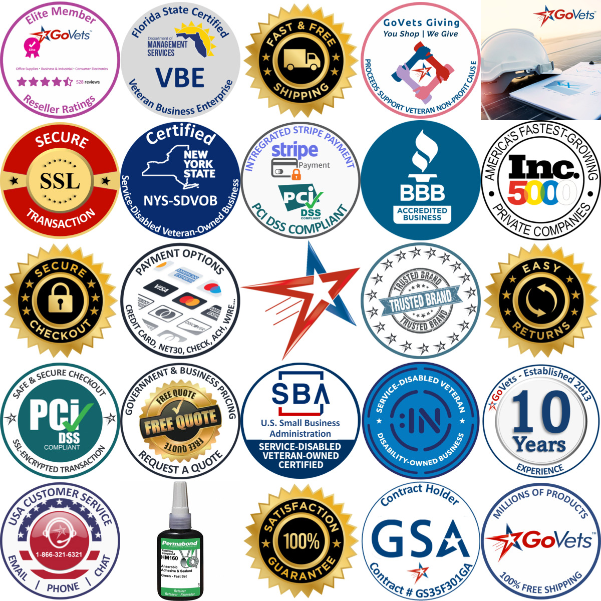 A selection of Value Collection products on GoVets