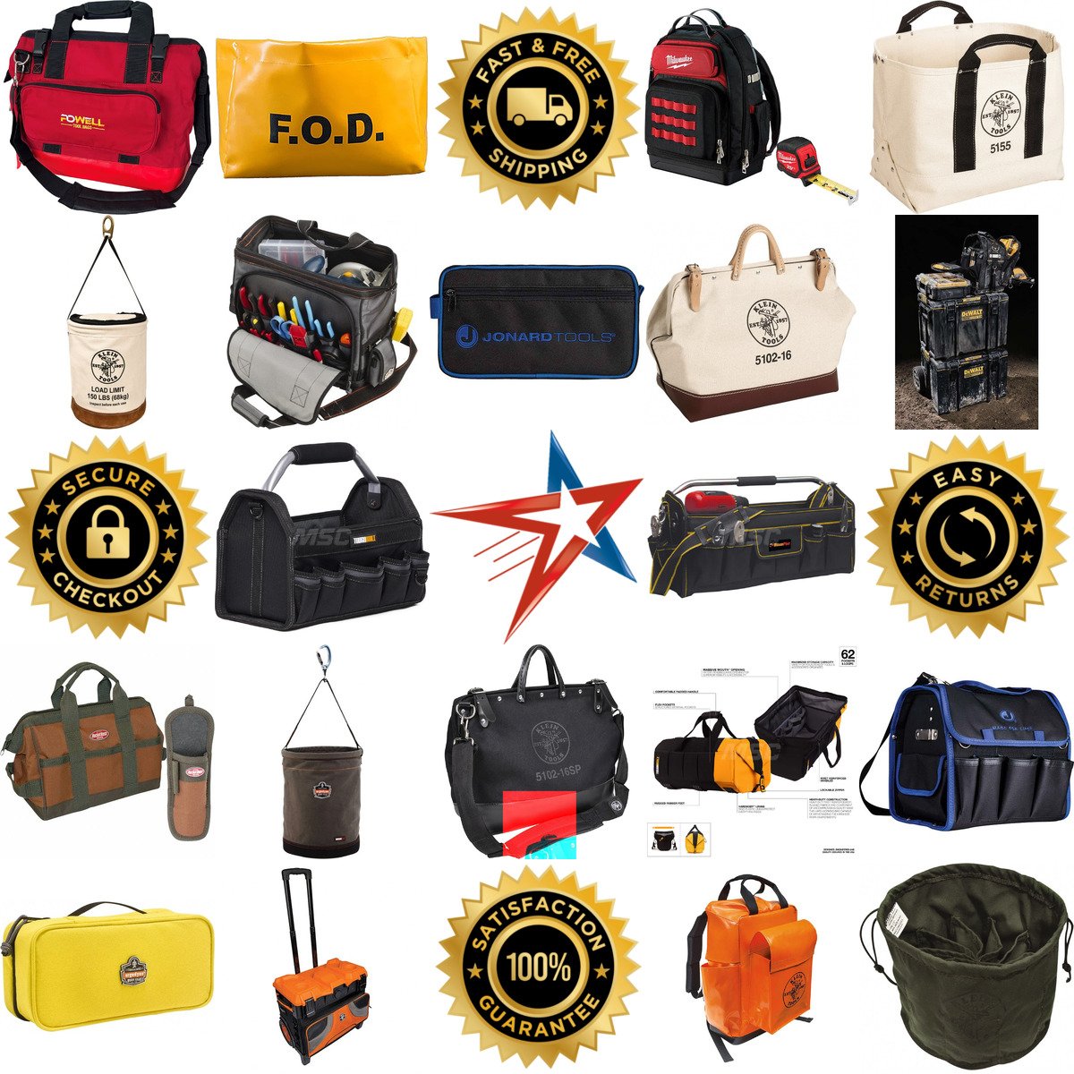 A selection of Tool Bags and Tool Totes products on GoVets