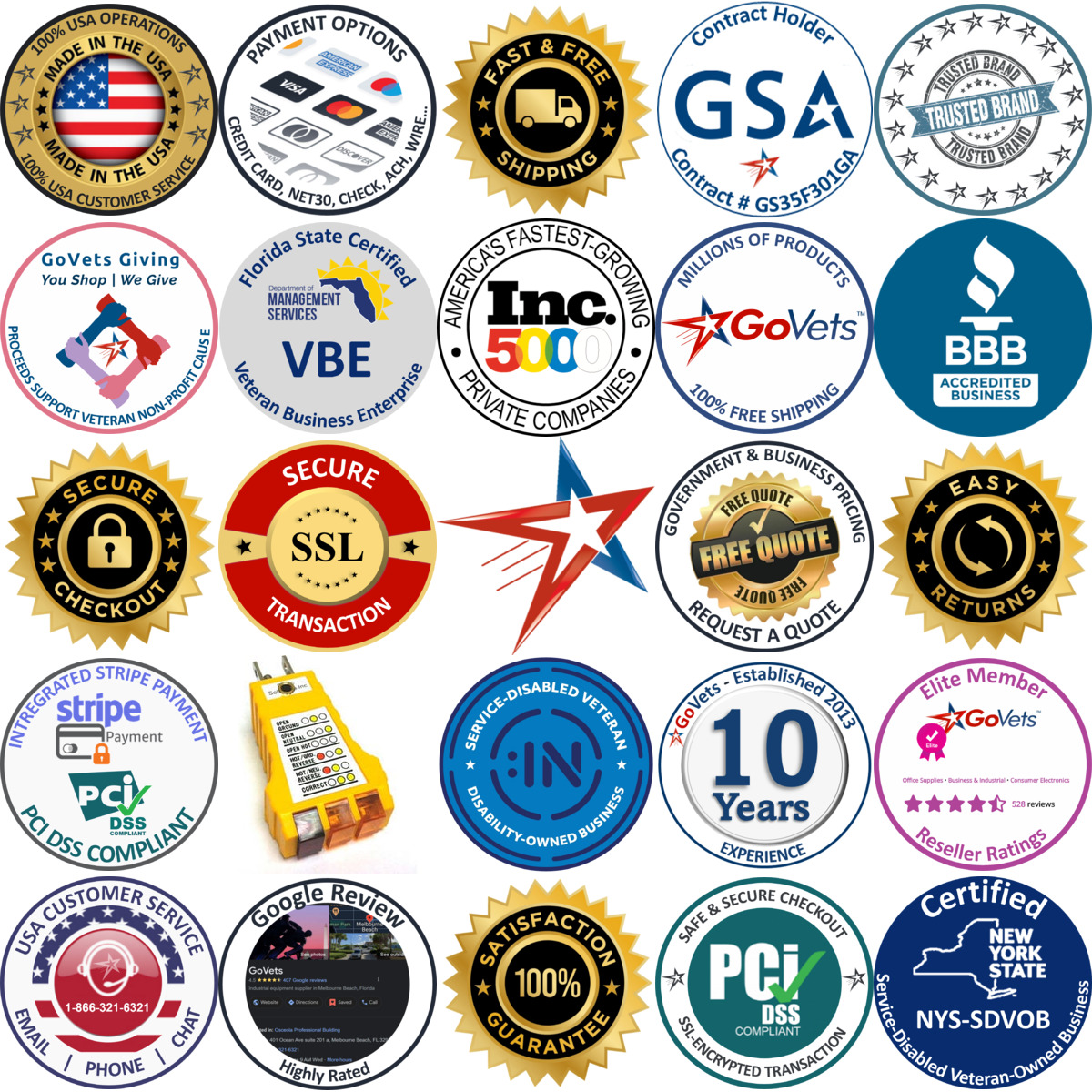 Millions of Products A selection of Earth Ground Resistance Testers products on GoVets