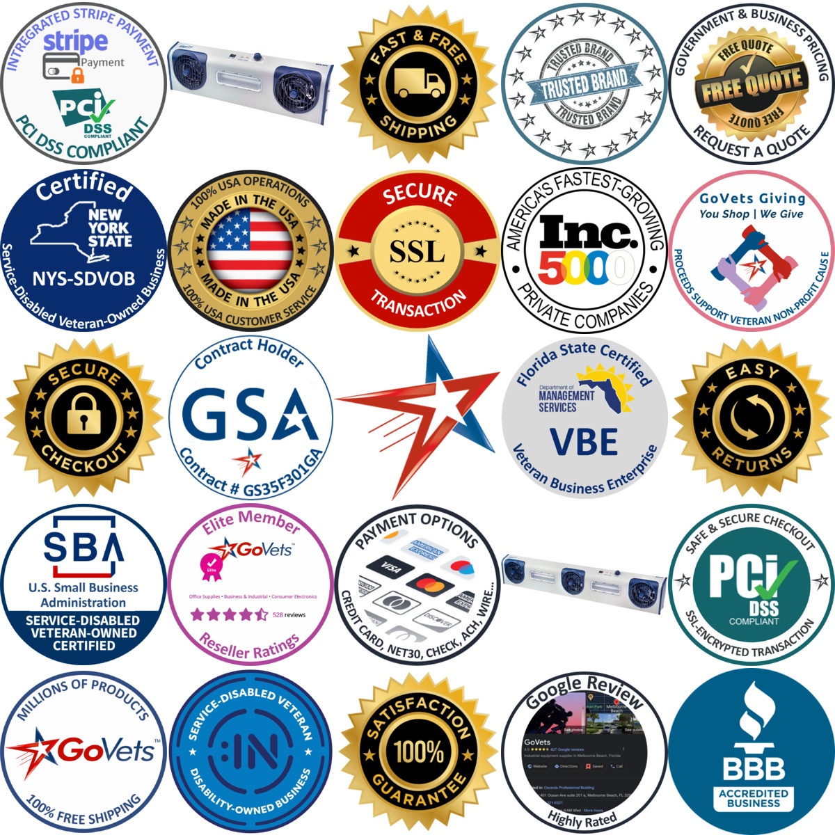 A selection of Air Ionizers products on GoVets