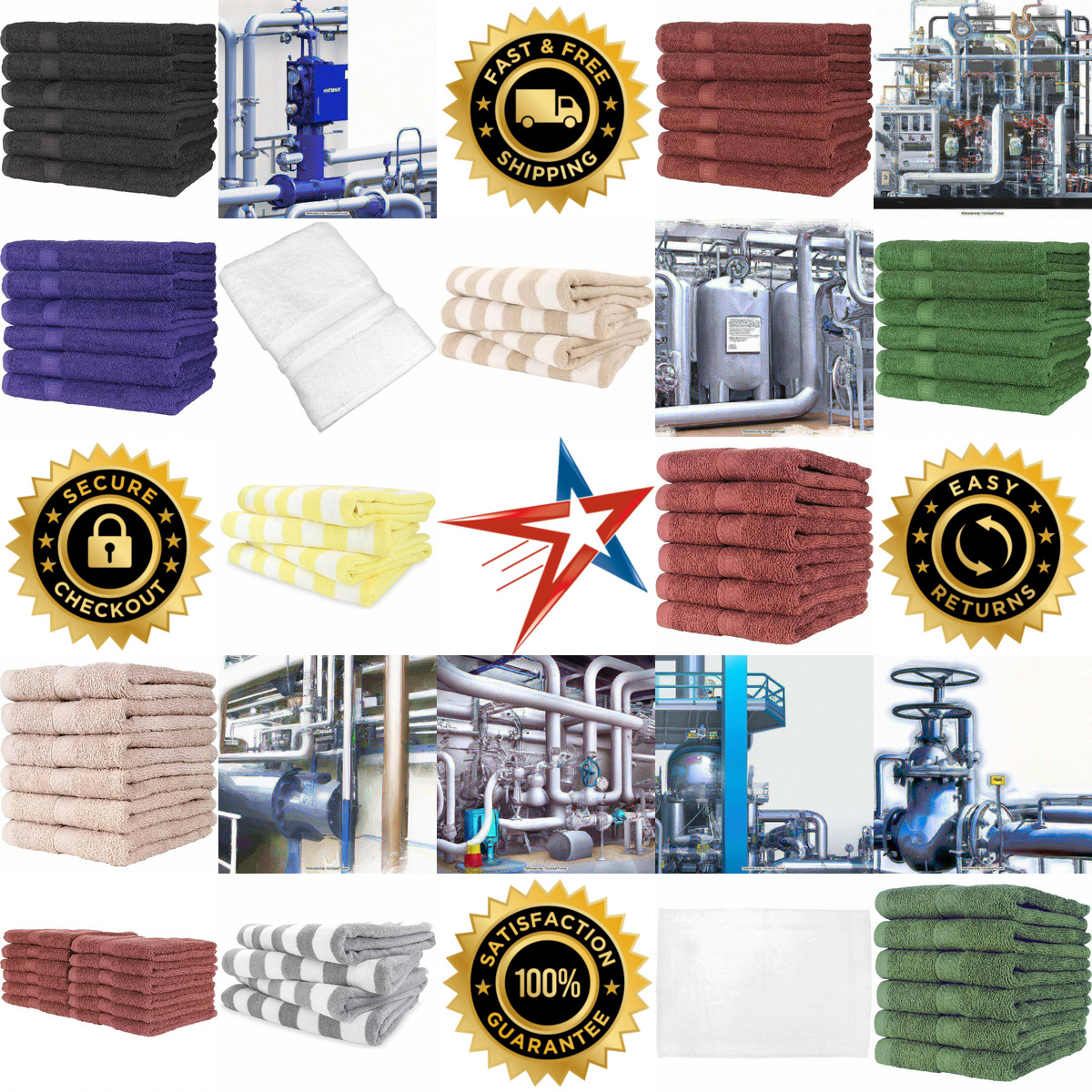 A selection of Bath Towels products on GoVets